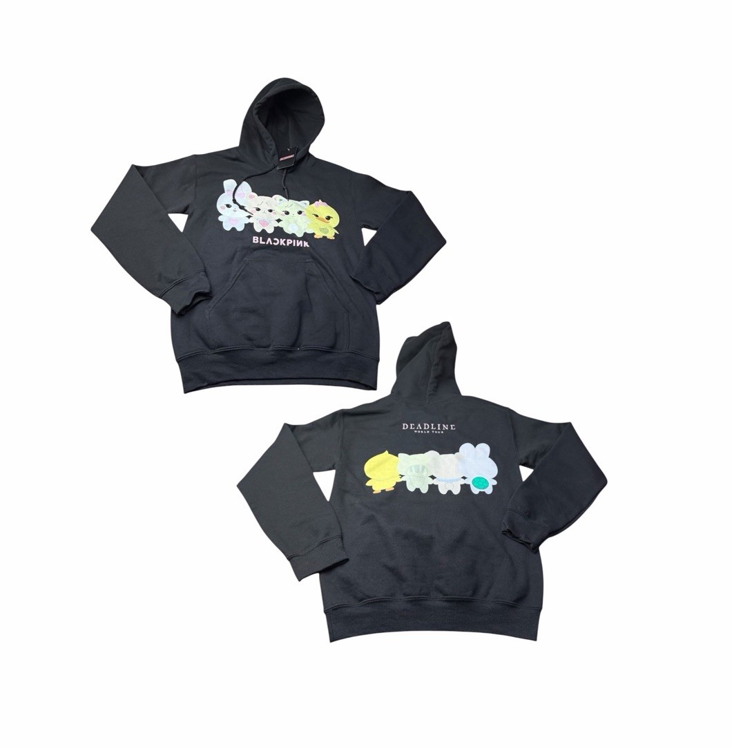 BLACKPINK Deadline World Tour Adult XS Double-Sided Graphic Hoodie Sweatshirt