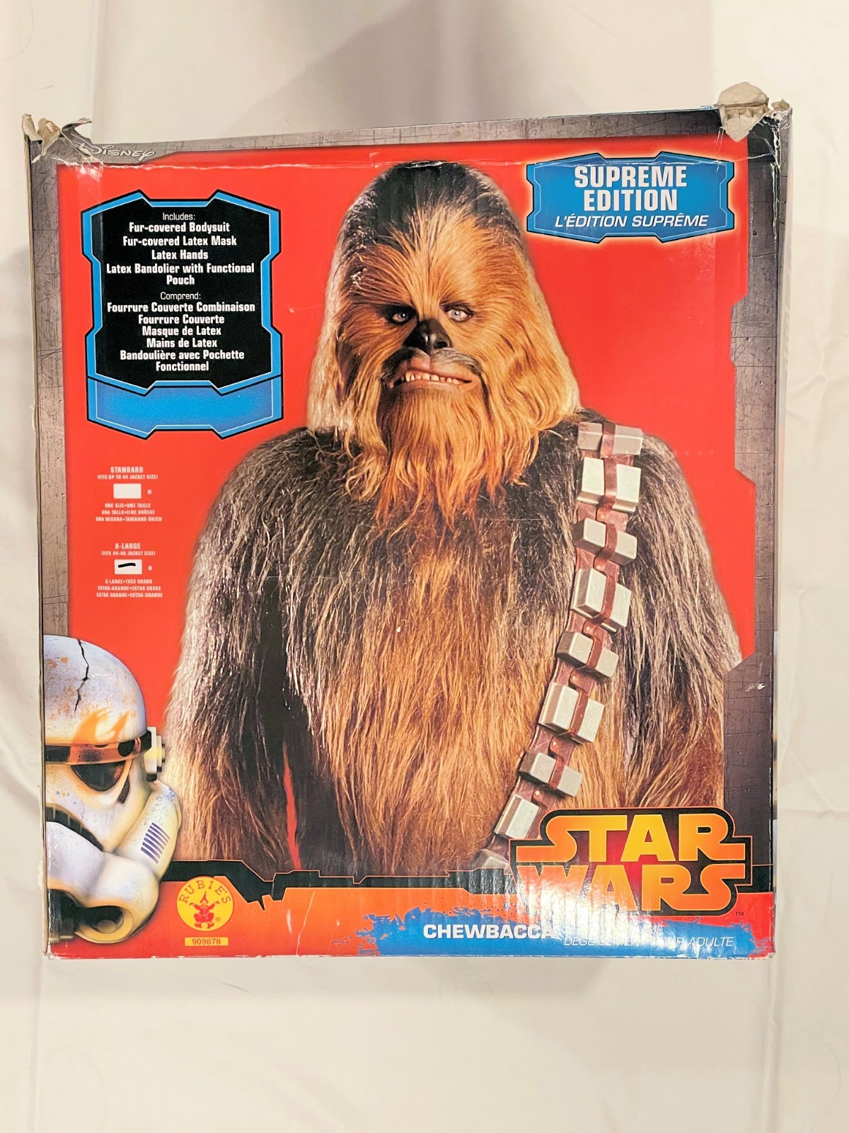 Rubie's Supreme Edition Chewbacca Costume Adult XL 909876 Complete, Never worn