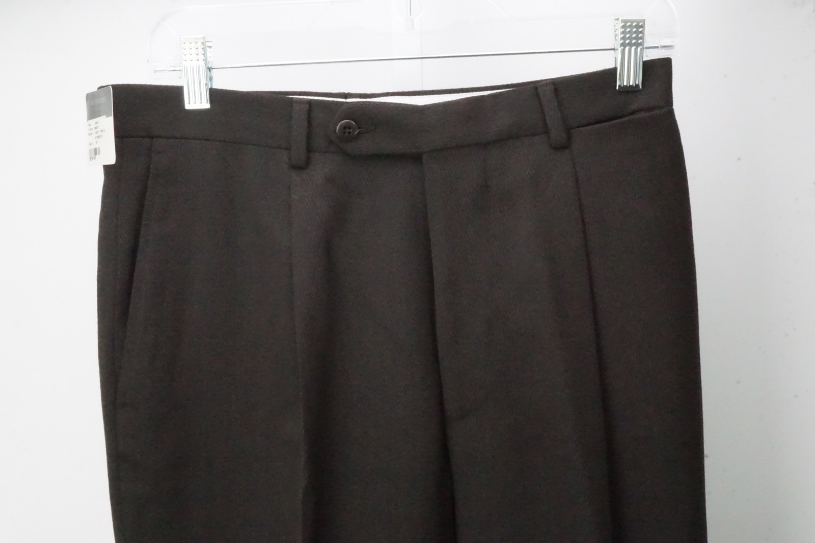 Burberry London Brown Wool Dress Pants Trousers 46 EU Brand NEW