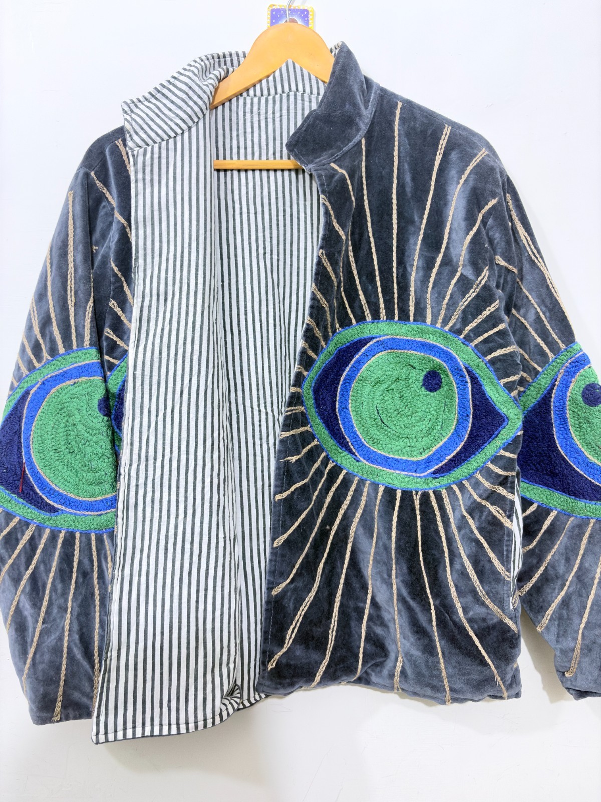Vintage Suzani Embroidered Jacket, Handmade  Boho Tribal Hippie Ethnic Coat