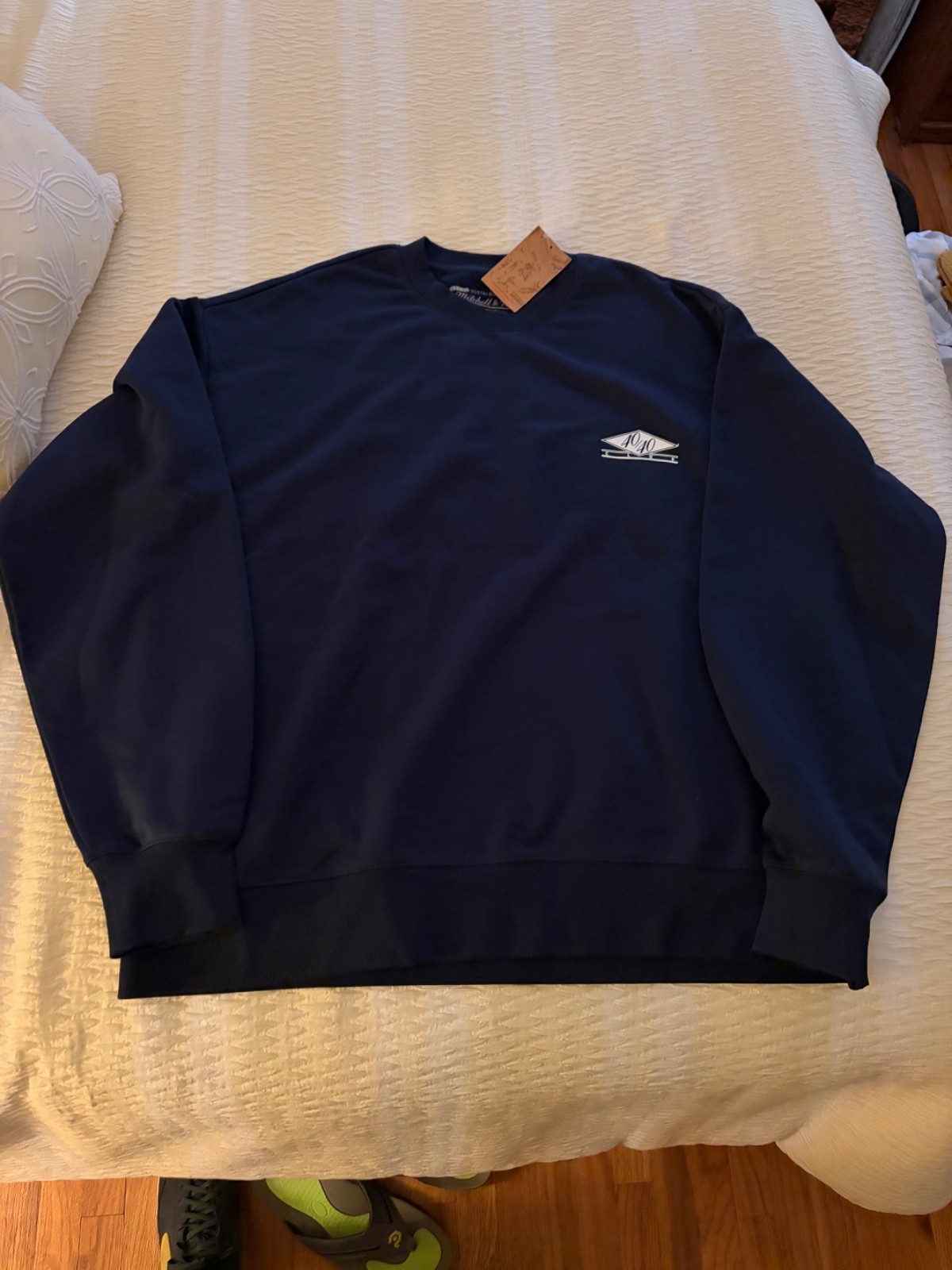 RARE BNWT Mitchell & Ness x Jay-Z 40/40 Club Navy Sweatshirt - Men XXXL 3XL