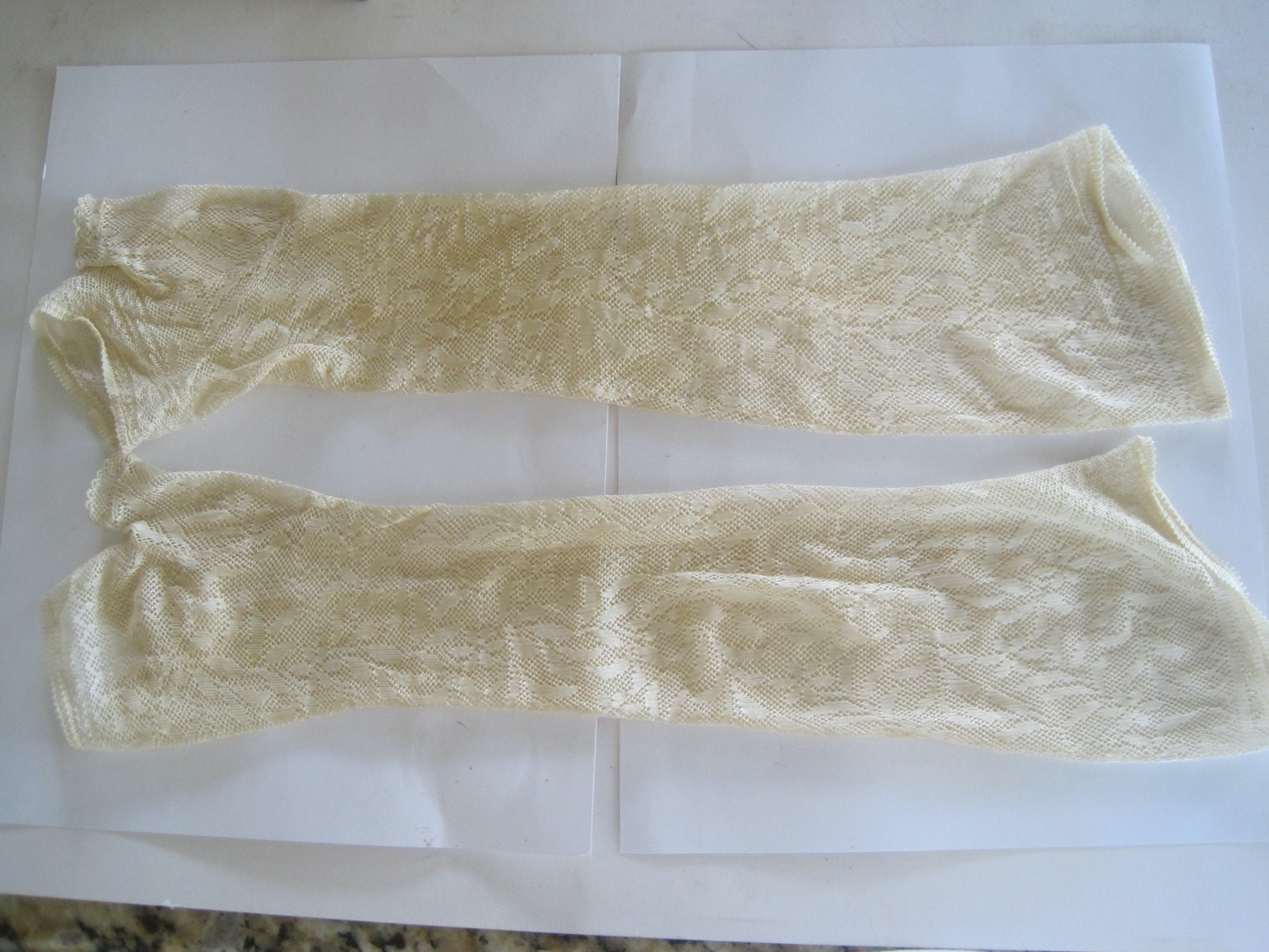 Victorian Sewing Long Gloves NO Fingers Antique Approx. 15\