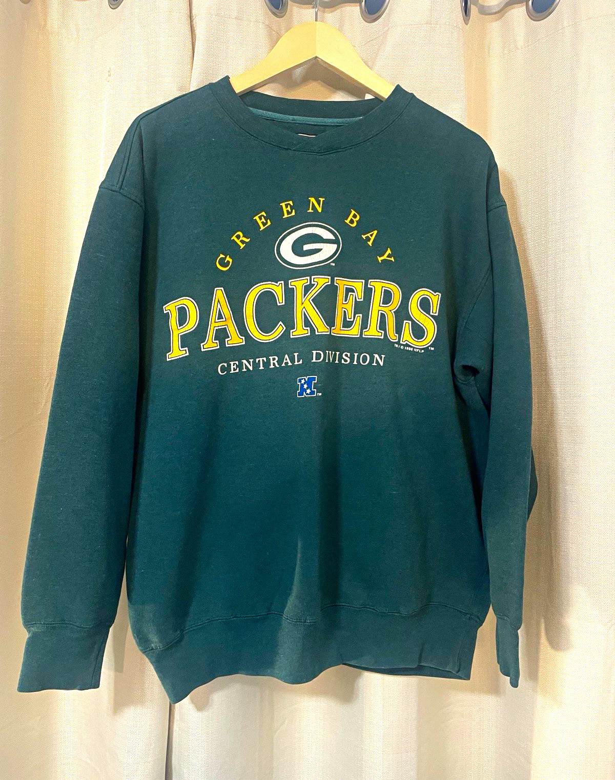 Vintage Green Bay Packers NFL Central Division Crewneck Sweatshirt Men\'s Large
