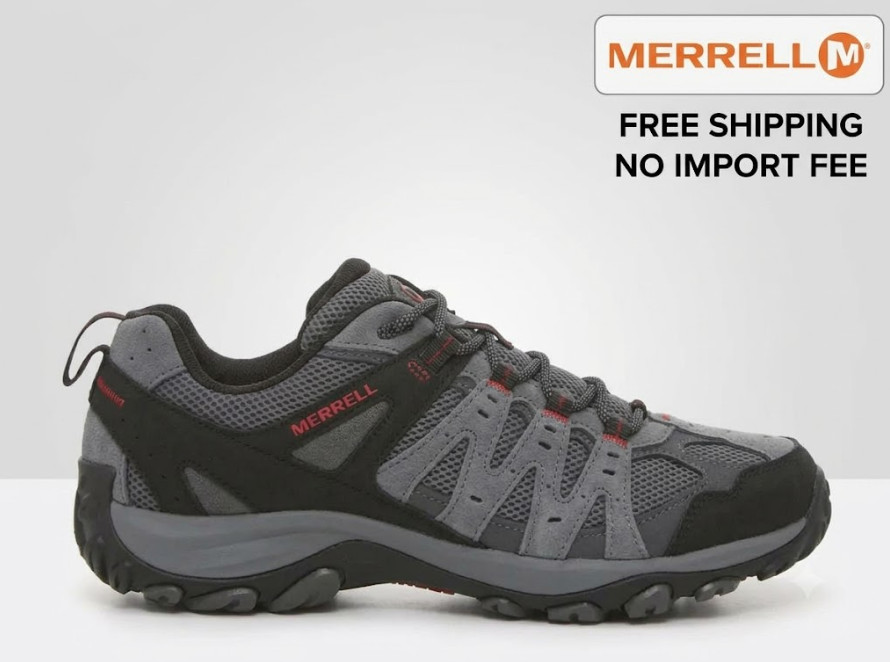 Free Ship Merrell Accentor 3 Men's Hiking Shoes Grey Size US NO IMPORT FEE