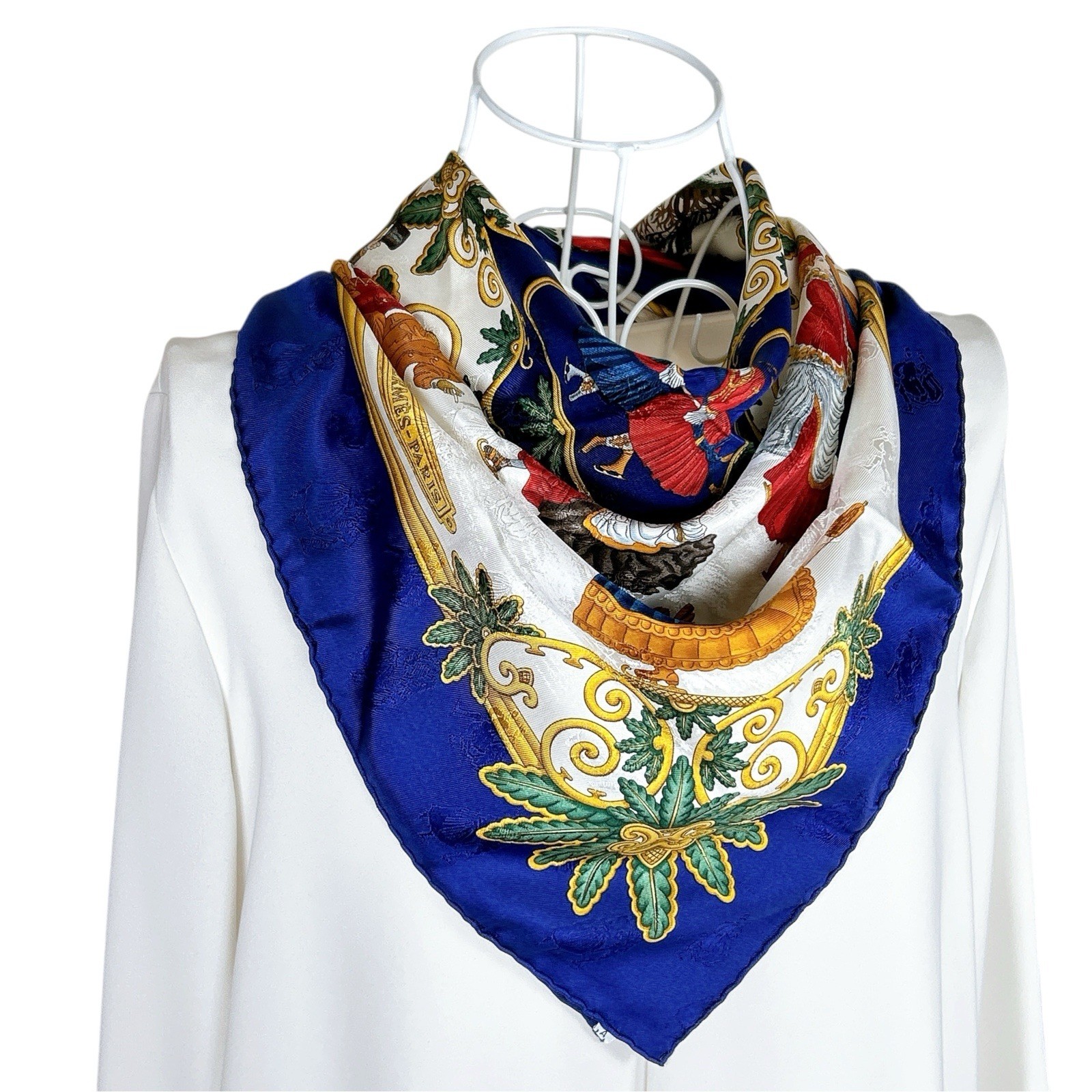 VTG HERMES Carre 90 Silk Scarf \