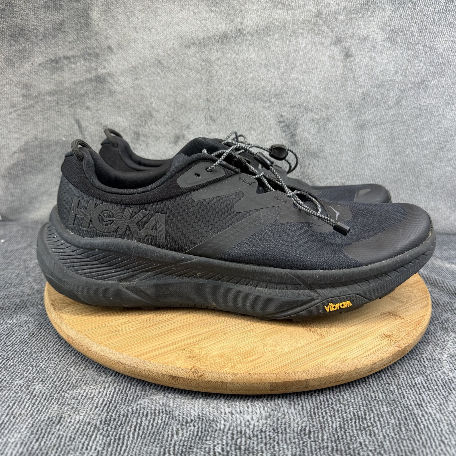 Hoka One One Transport Shoes Mens Size 12 D Black Hiking Sneakers T123153 BBLC