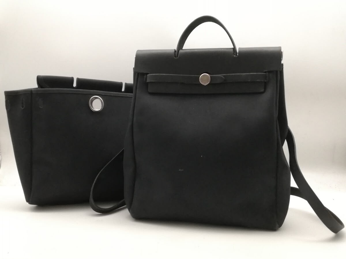🖤✨ AUTHENTIC VINTAGE Hermès Herbag à Dos Backpack ✨🖤