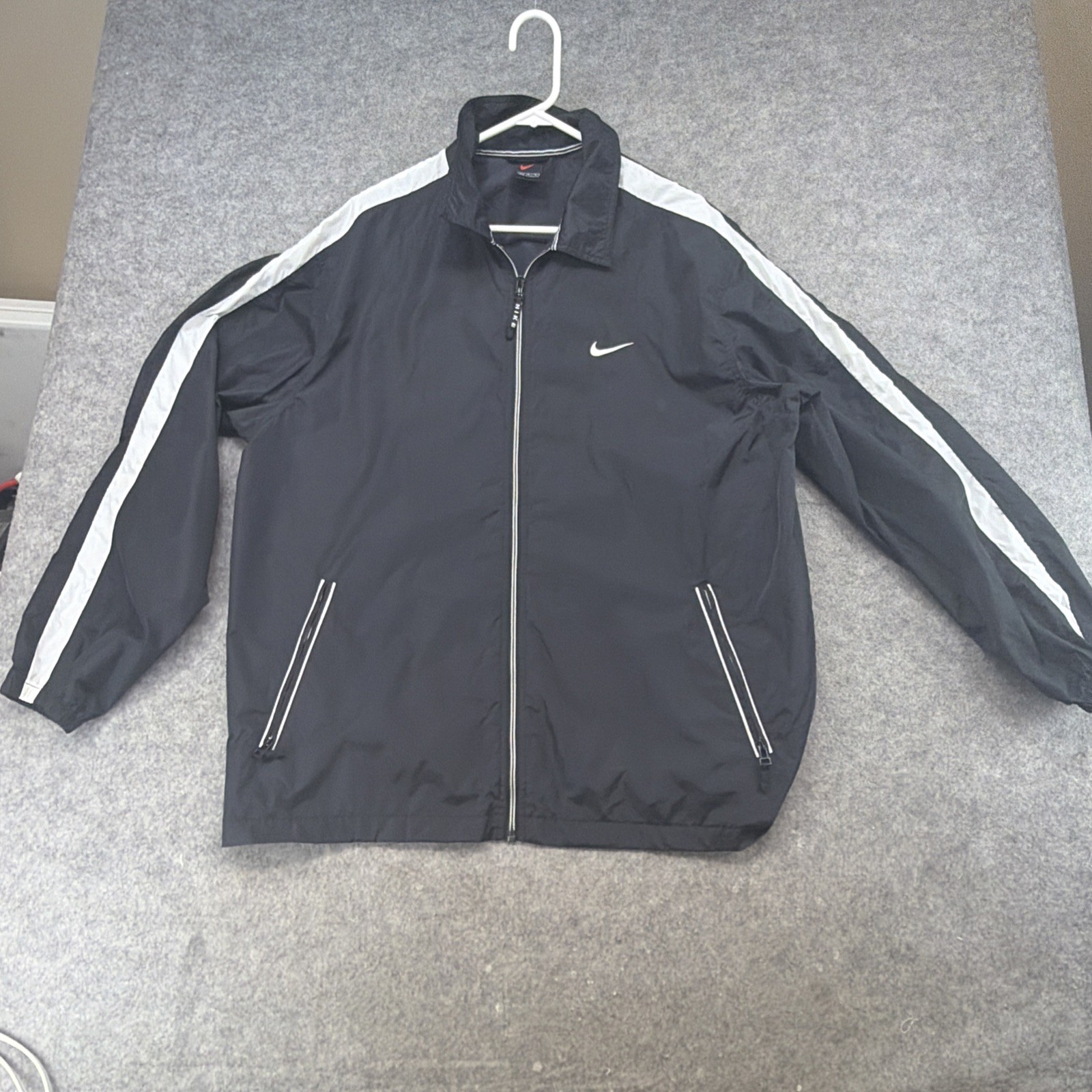 Vintage Nike Drill Y2K Swoosh Mens Track Jacket Size L