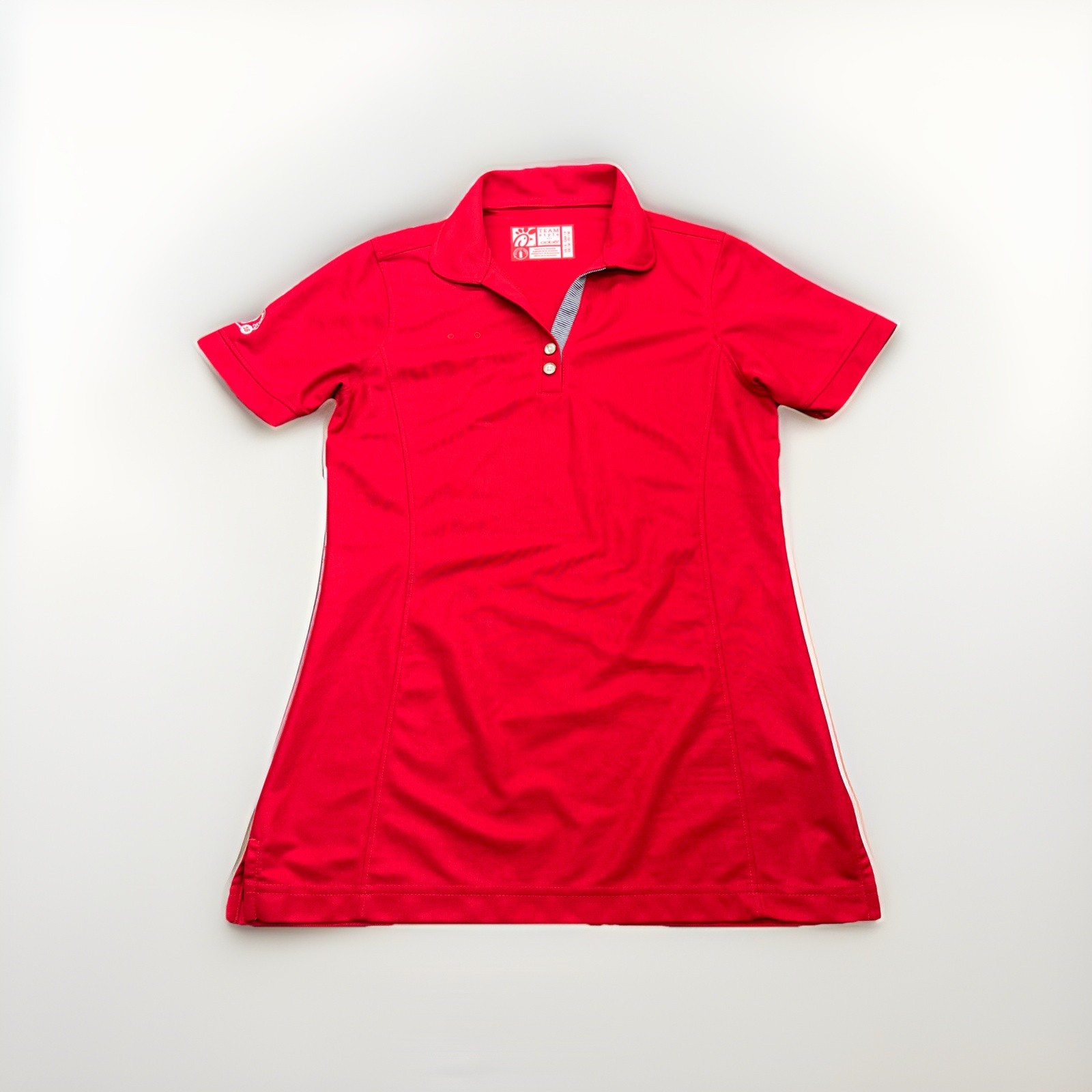 Official Chick-fil-A Employee Polo Shirt Women’s Sz S Small Red Oobe Team Style
