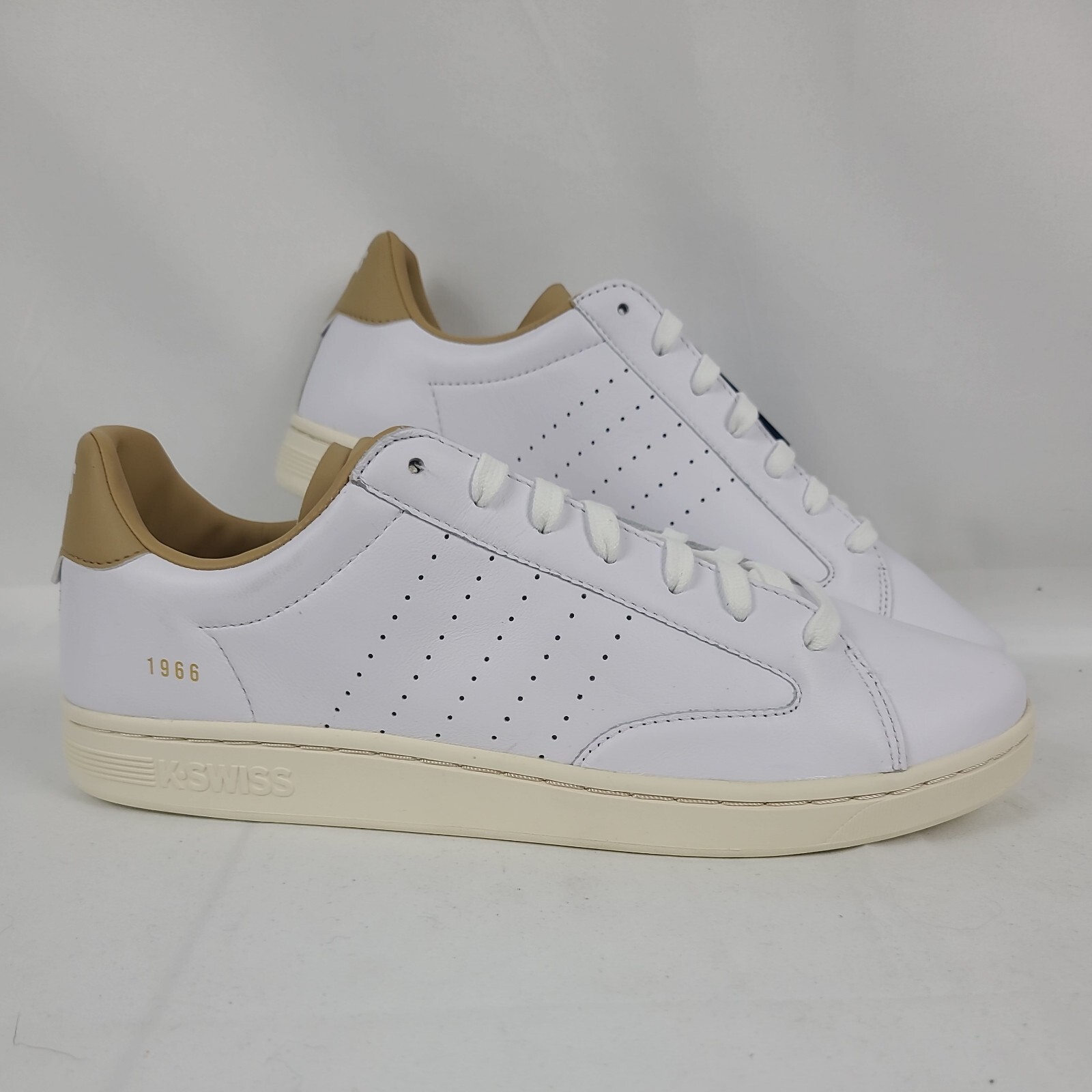NEW K-Swiss Lozan Klub LTH Leather Men\'s Sz 13 Sneaker White 07263-150-M Shoes