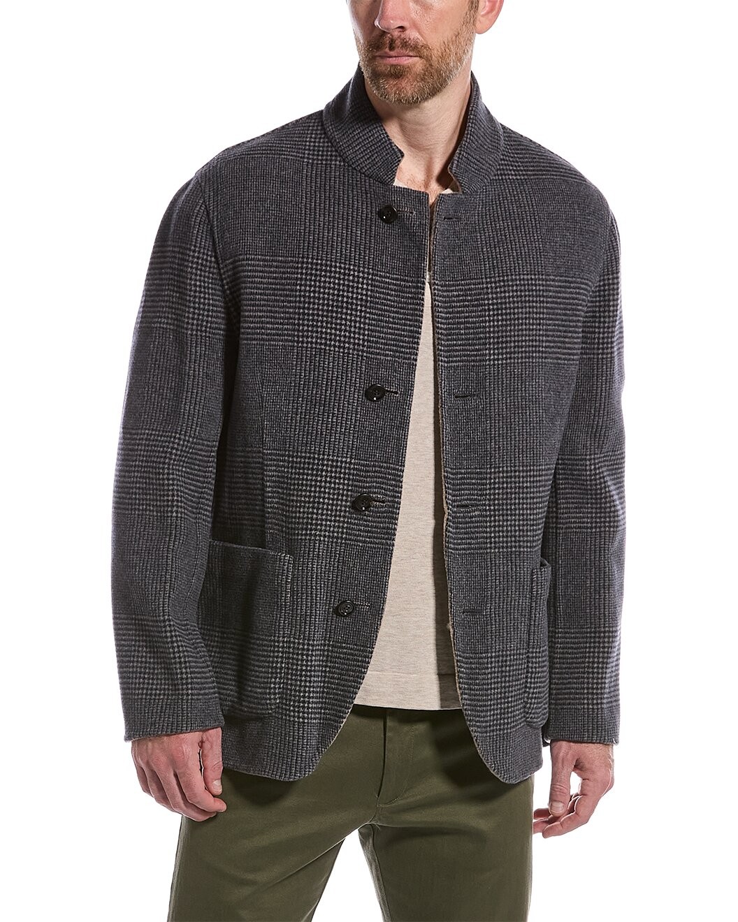 BRUNELLO CUCINELLI MEN\'S BLUE WOOL BLEND JACKET MSRP $7695 SIZE 50