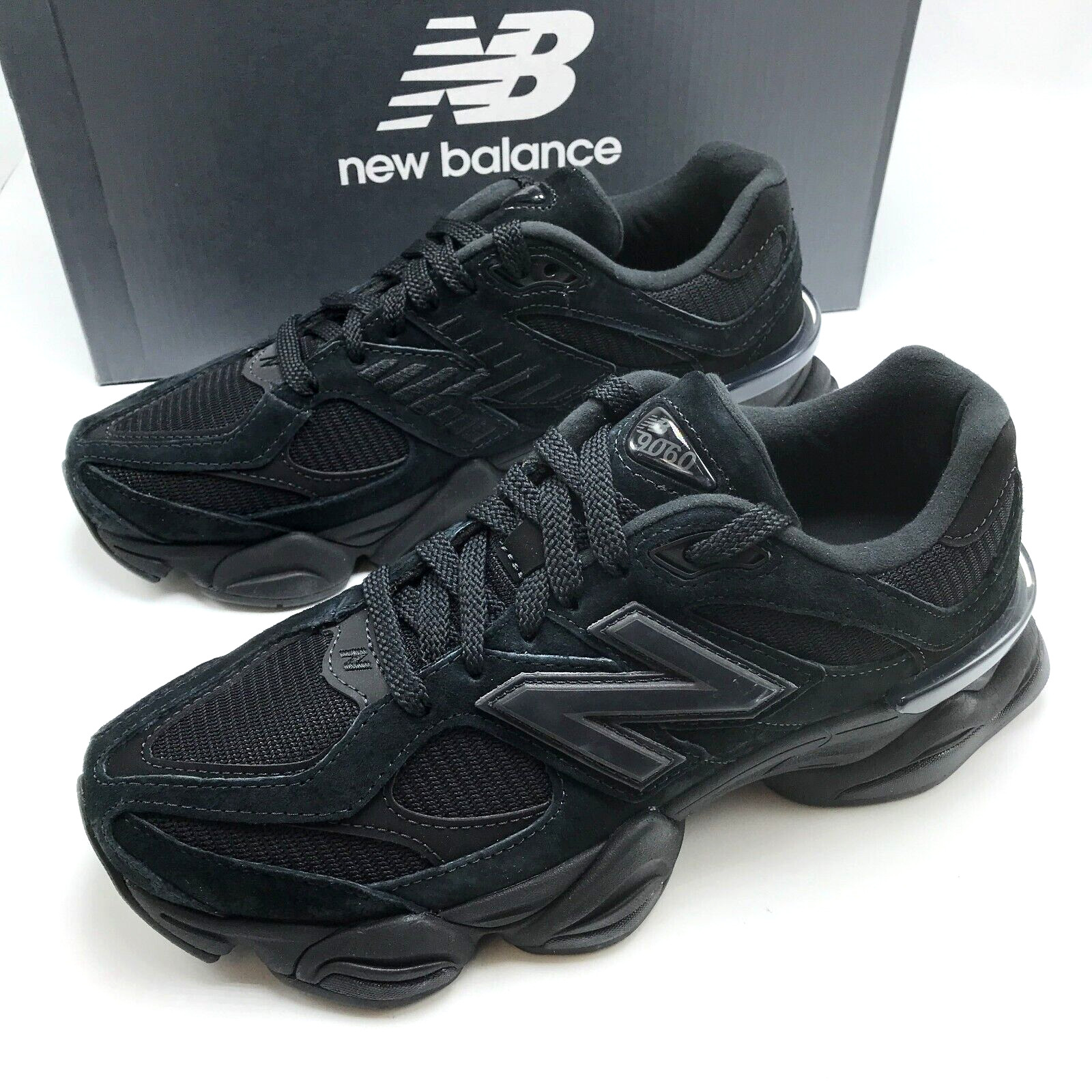 New Balance 9060 Triple Black Men's Shoe U9060BPM sz 8-13