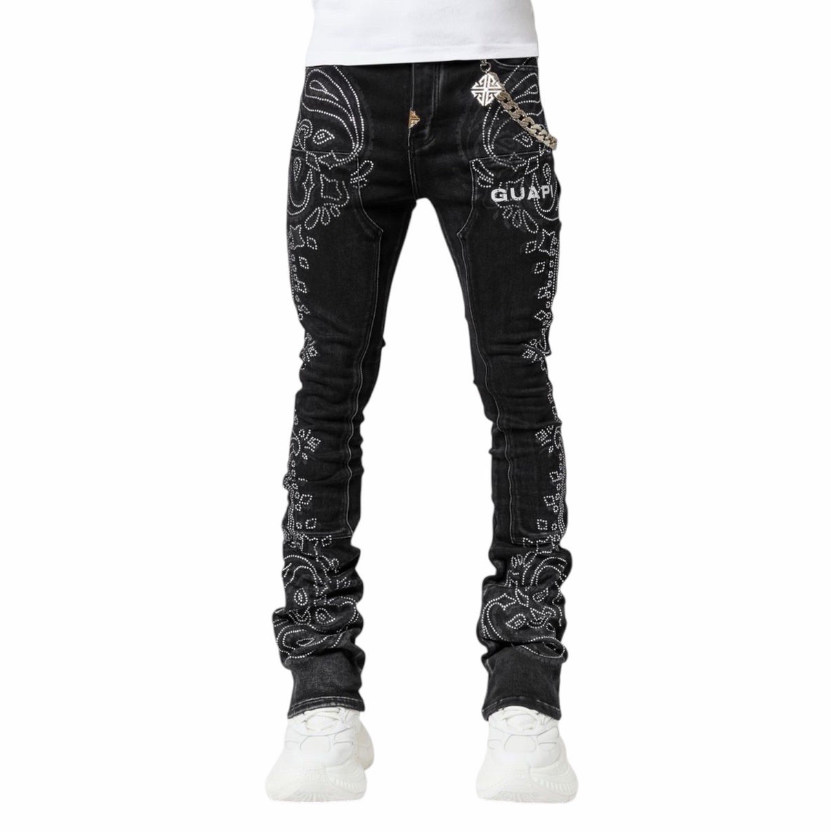 Guapi: Vintage Paisley Denim (size: 30) new
