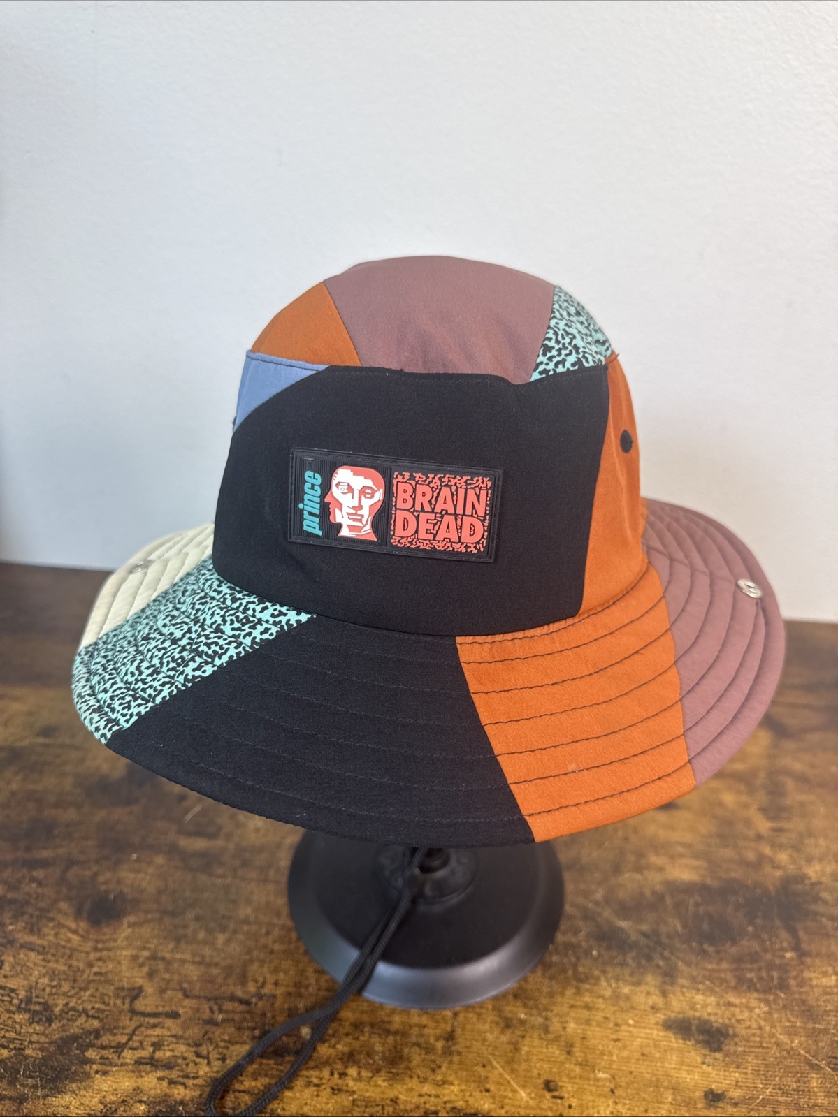 Brain Dead × Prince Pieced Bucket Hat – Multicolor – One Size – Rare Collab EUC