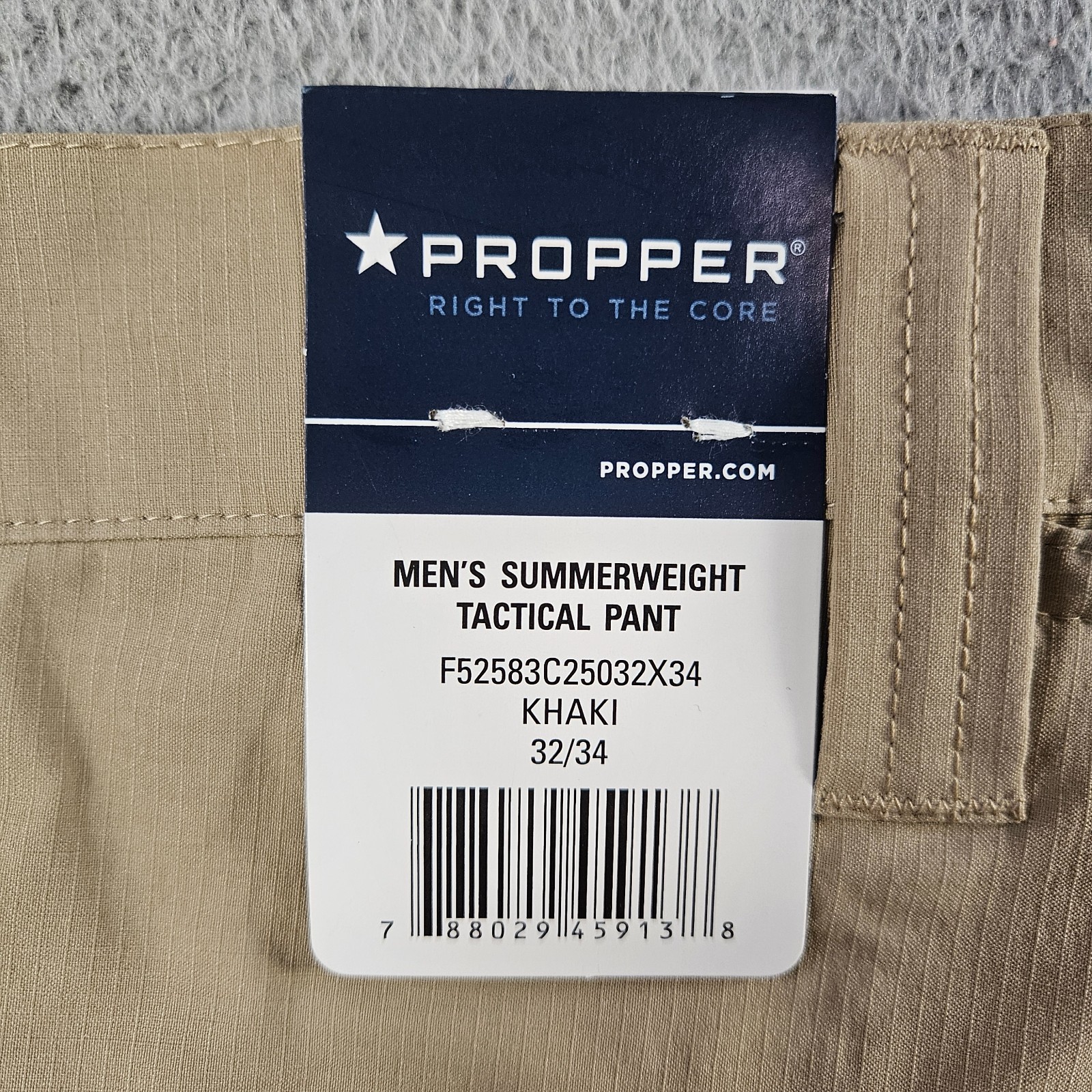 NEW Propper Tactical Cargo Utility Pants Men 32 x 34 Khaki Lightweight USF50