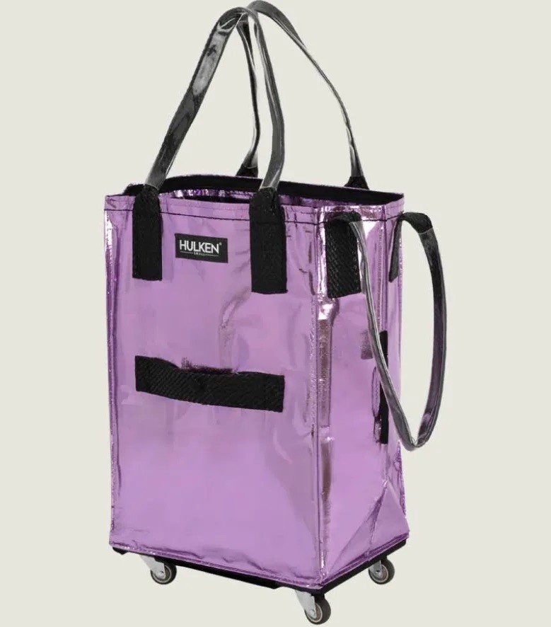 NEW Hulken Small Lilac Rolling Tote Bag