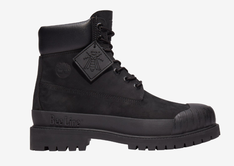Timberland Women\'s Bee Line Premium Waterproof Rubber Toe Boots Black Size 6.5