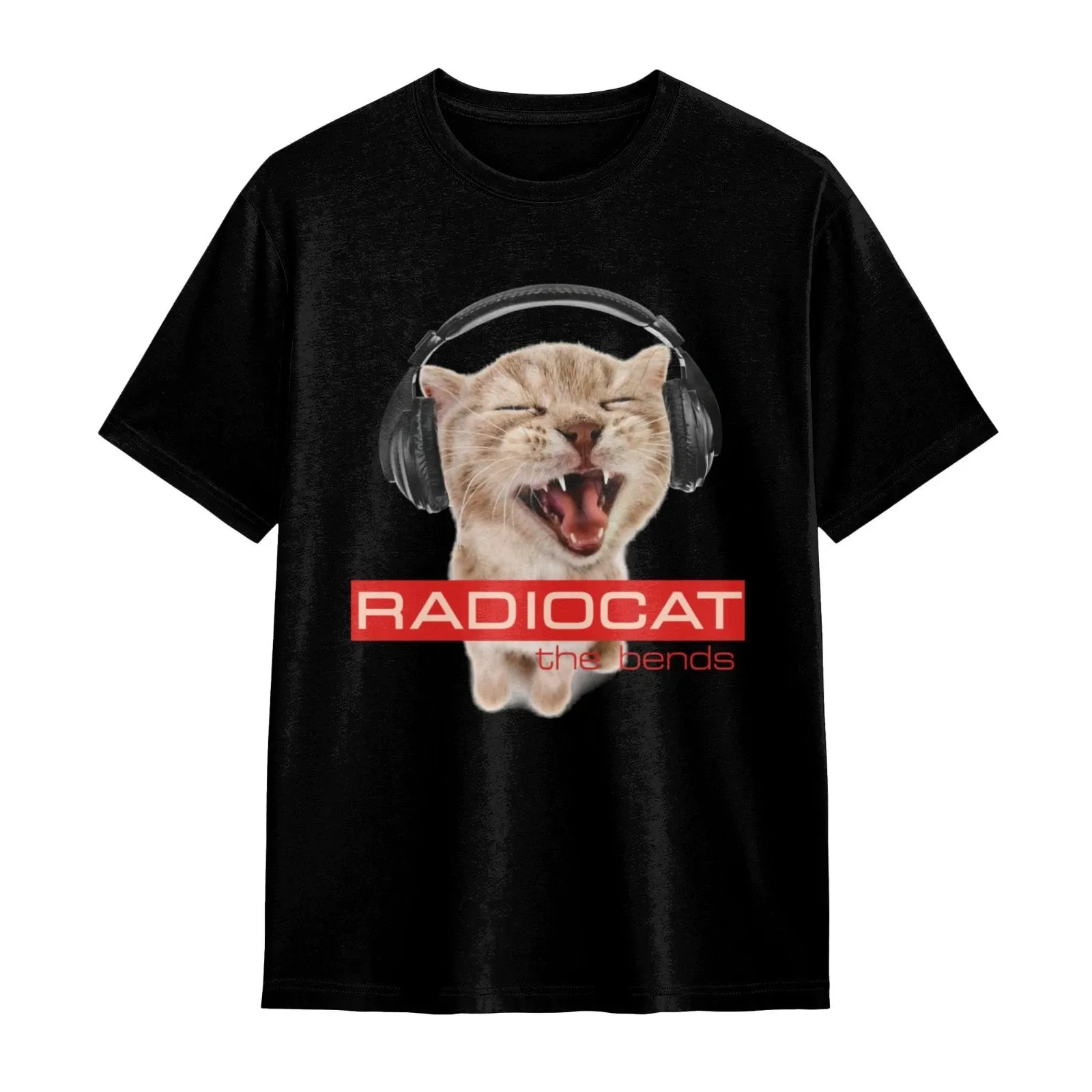 Radiocat The Bends Funny Cat T-Shirt Radiohead The Bends Unisex 90s Streetwear