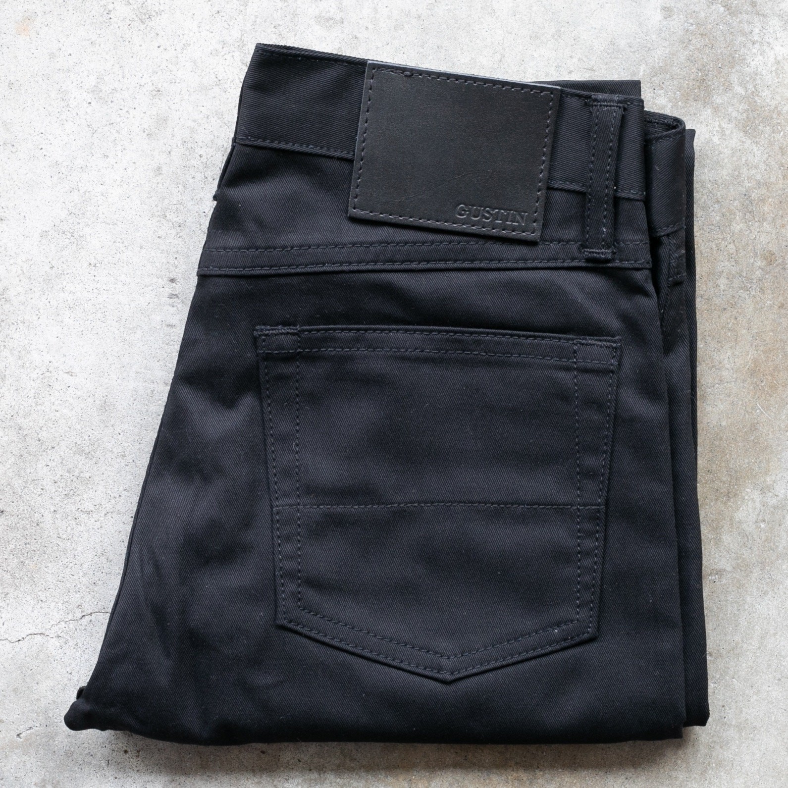 Gustin #435 CLASSIC TWILL 5 POCKET - BLACK 30x34