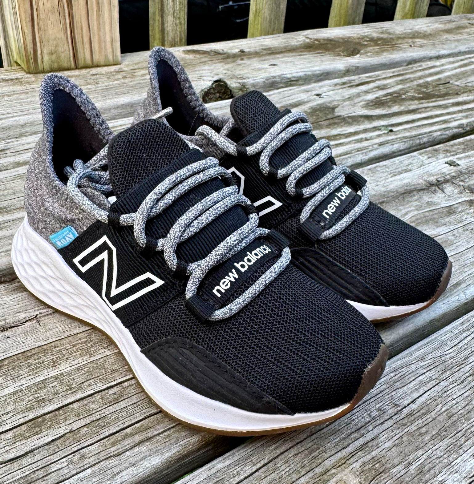 New Balance Fresh Foam Roav Unisex Sneaker US 11 Black/Gray/White Lace-Up
