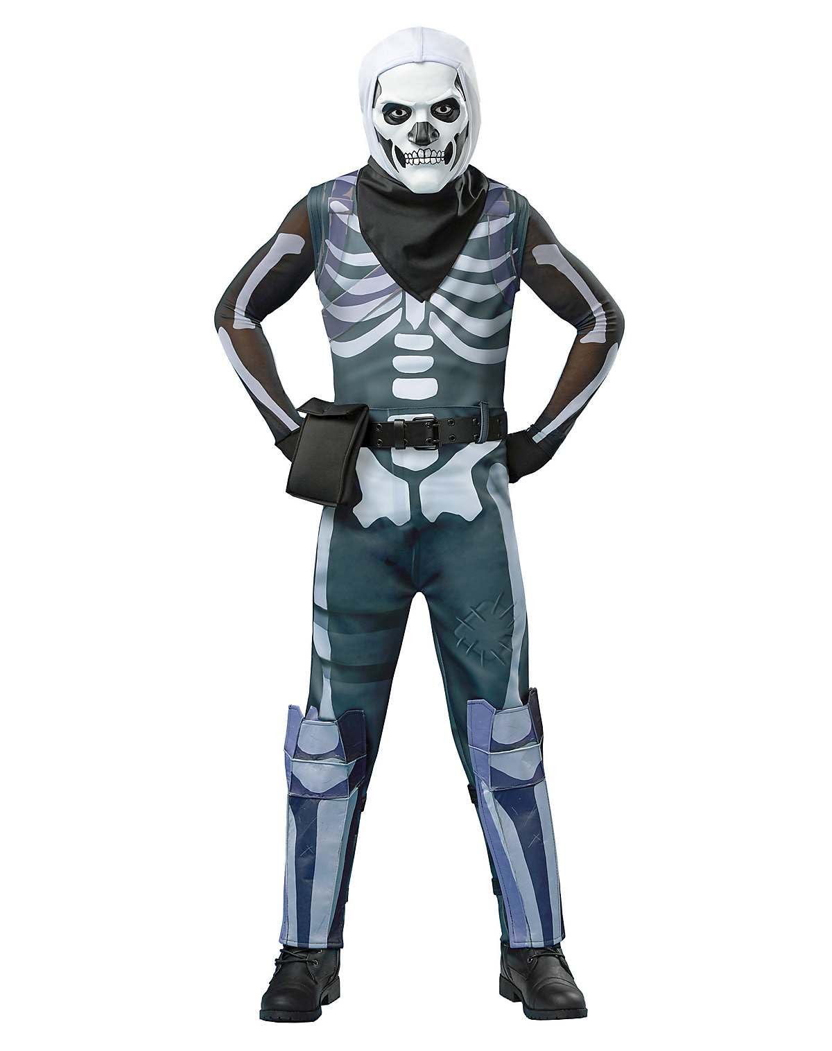 Spirit Halloween Fortnite Youth Skull Trooper Costume, Officially Licensed, Gami