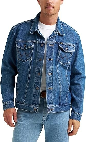 Wrangler Men\'s Cowboy Cut Western Unlined Denim Jacket SZ SMALL