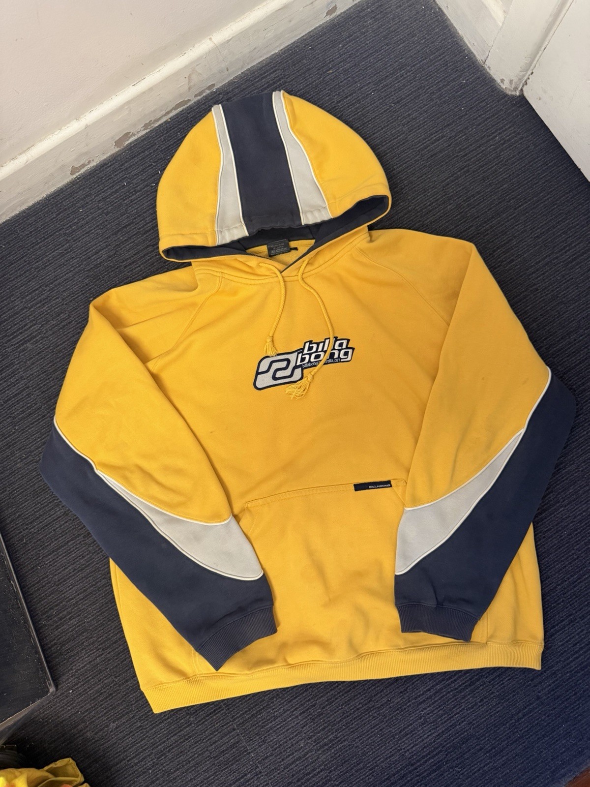 ULTRA RARE GRAIL VINTAGE BILLABONG HOODIE TRI TONE Y2K SIZE XL