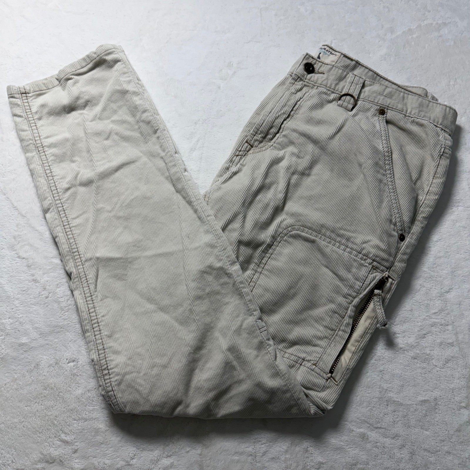 Gant By Michael Bastian Men Cargo Pants Corduroy Sz 34 Utility Workwear Trouser