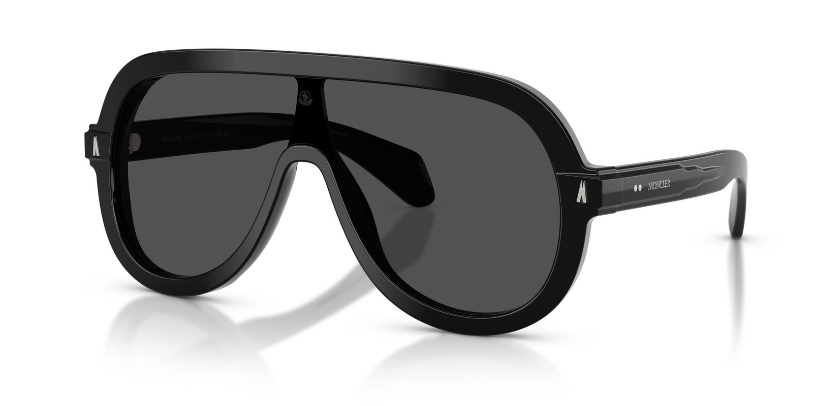 NEW Moncler 6021U Sunsette Sunglasses 300187 Black 100% AUTHENTIC