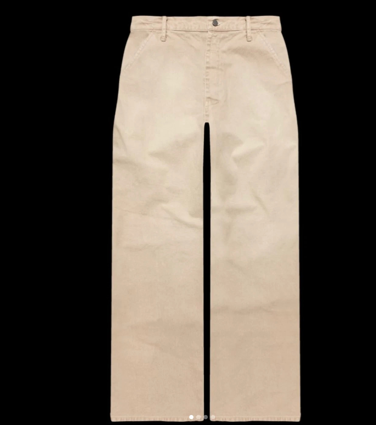 Yeezy Kanye West YZY WP-01 Tan / White Cotton Pants Size 2 Brand New