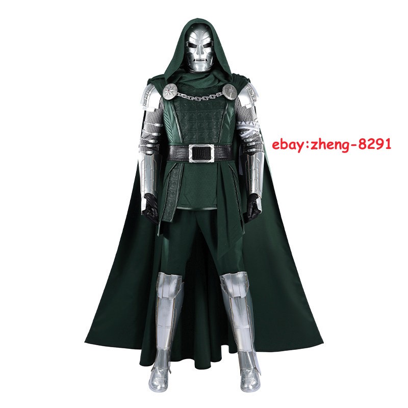 Avengers：doomsday Doctor Doom Cosplay Costume Outfit Halloween Mask Shoe Uniform