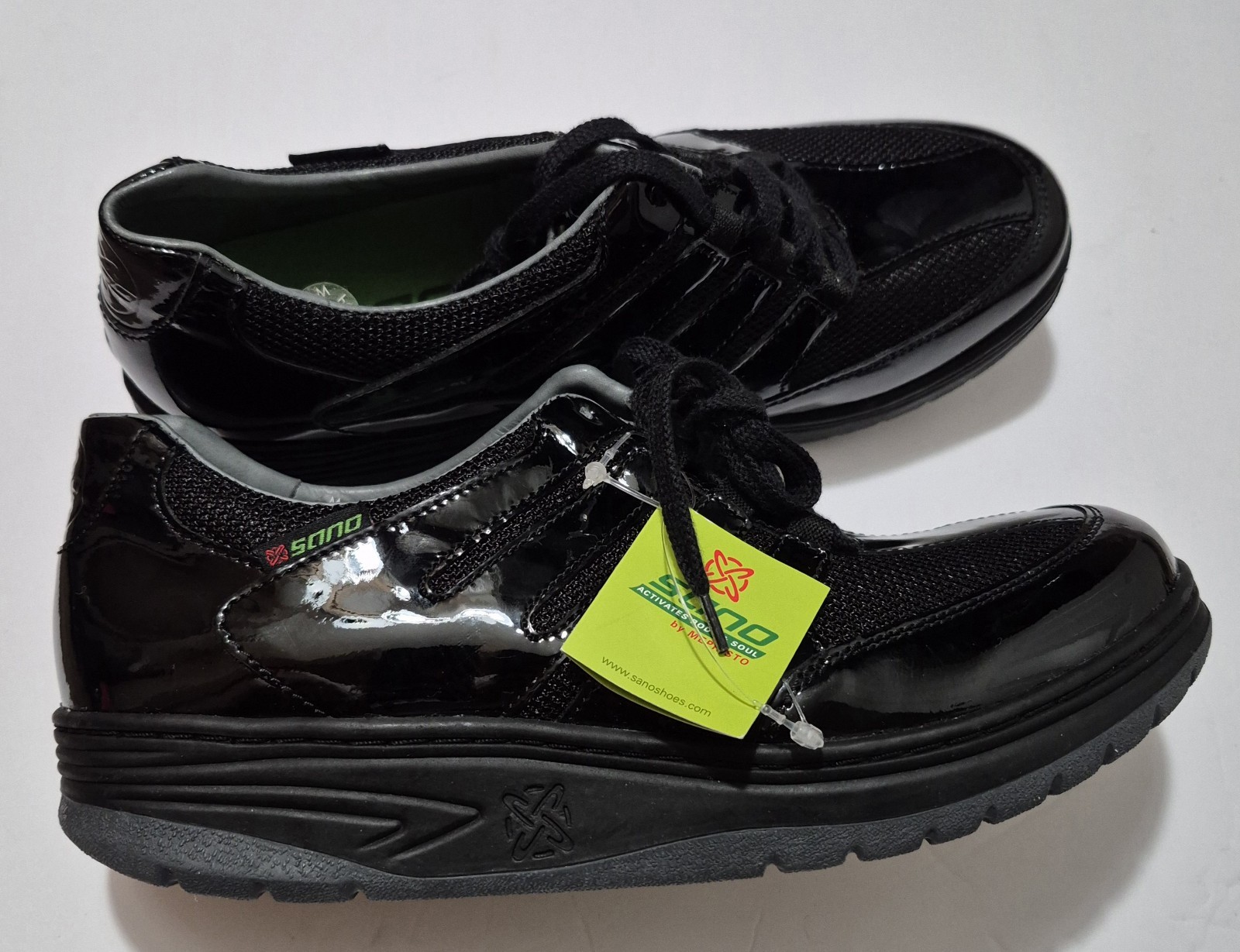 NEW WOMEN\'S Sano by Mephisto ESCAPE BLACK Athletic Shoes US 8 INSOLE New
