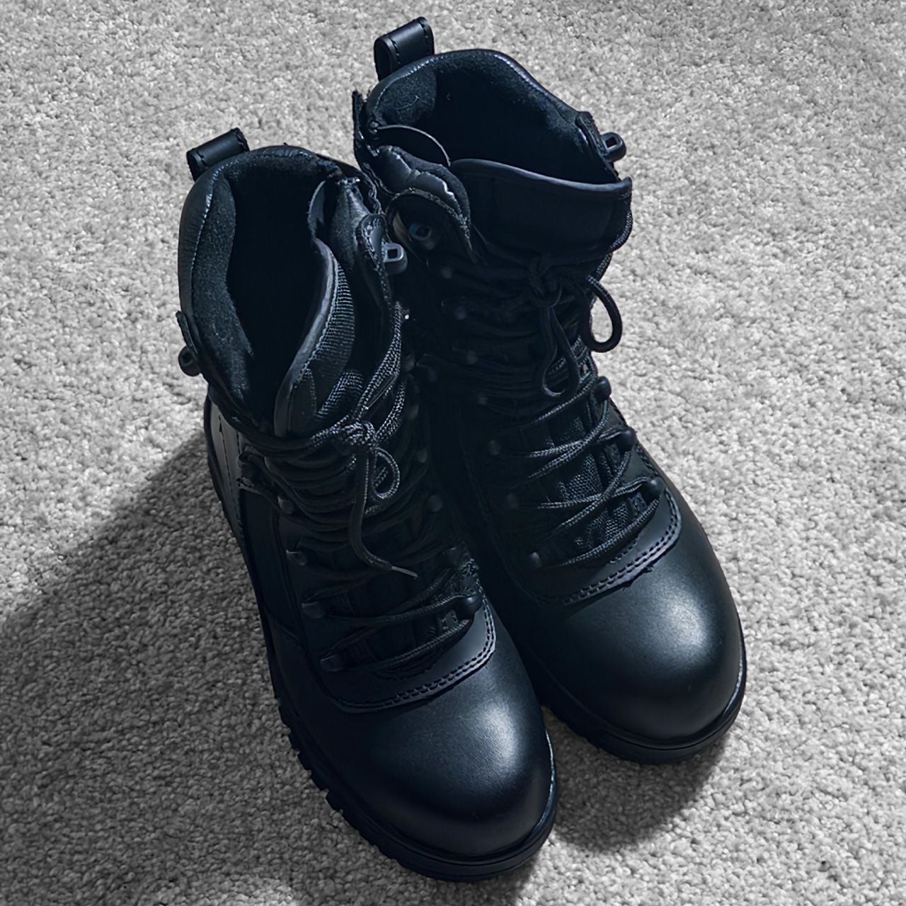 Rothco Tactical Boots Size 5 Black Side Zip Military Work