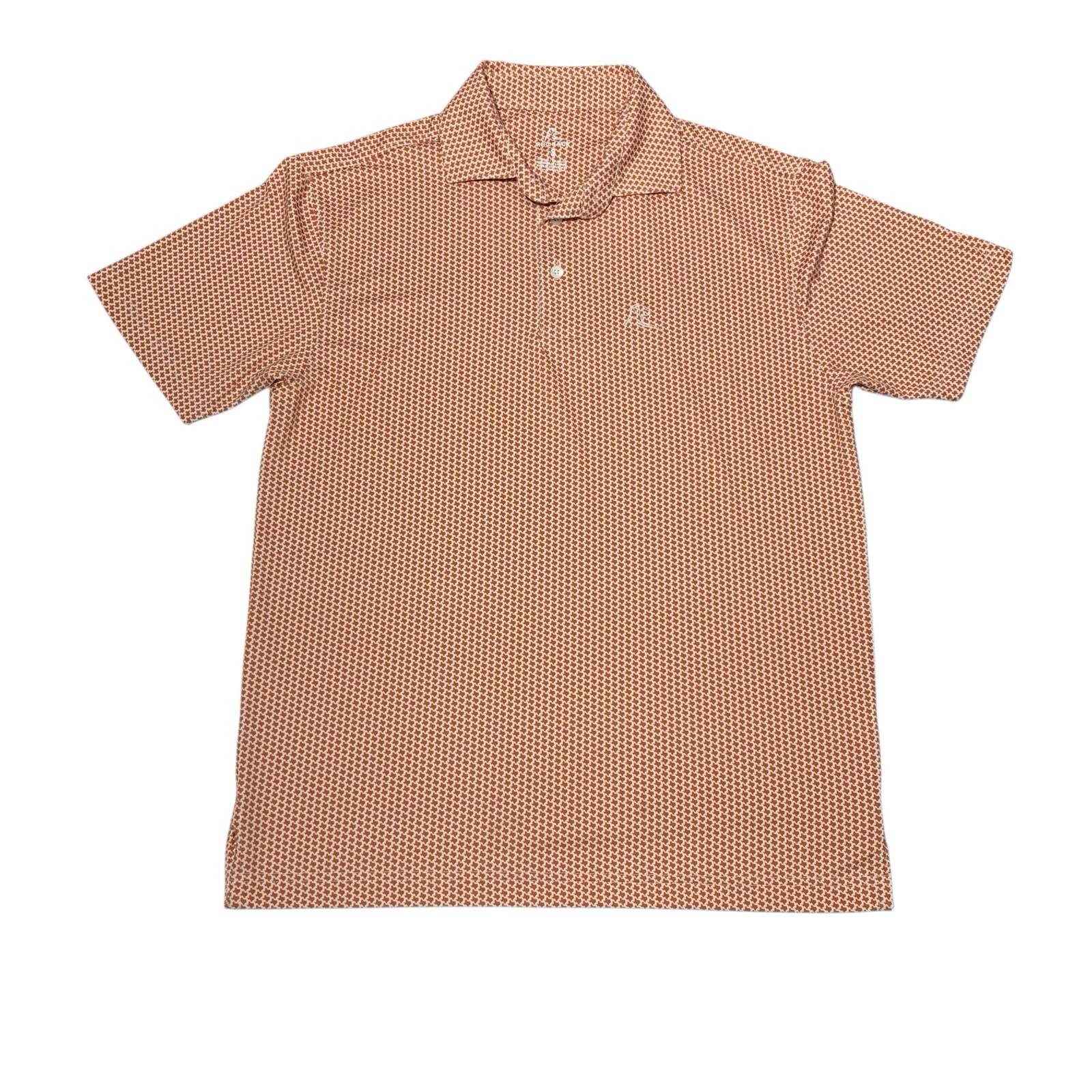 Rhoback Shirt Men\'s Small Orange Dont Mess With Texas Performance Golf Polo
