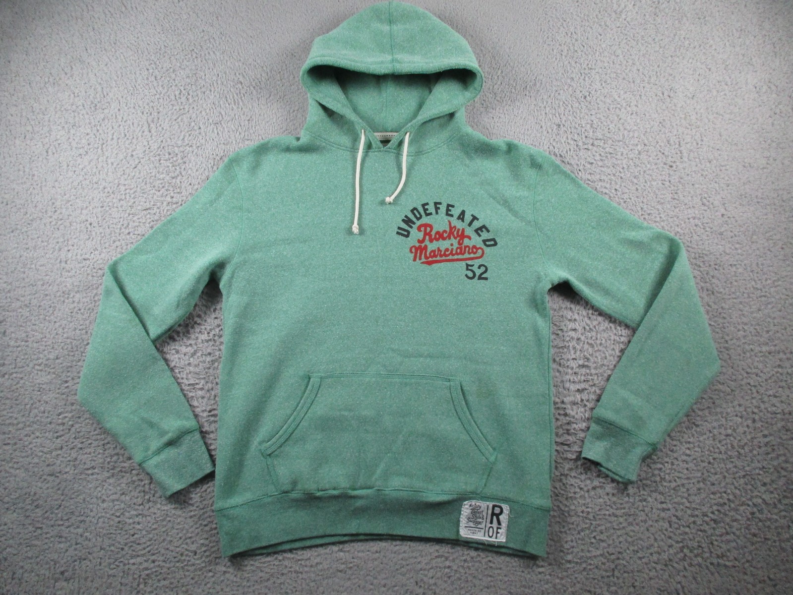 Roots Of Fight Hoodie Mens Medium Green Rocky Marciano Pullover Boxing