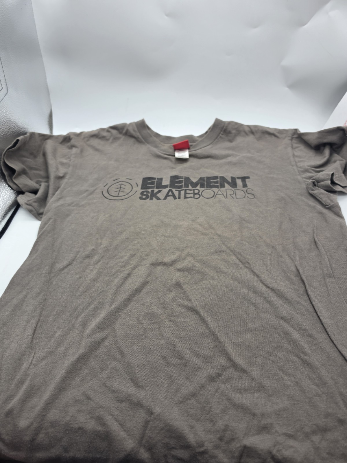Element Skateboarding T Shirt Size  Medium Grey Brown Super Soft Vintage 