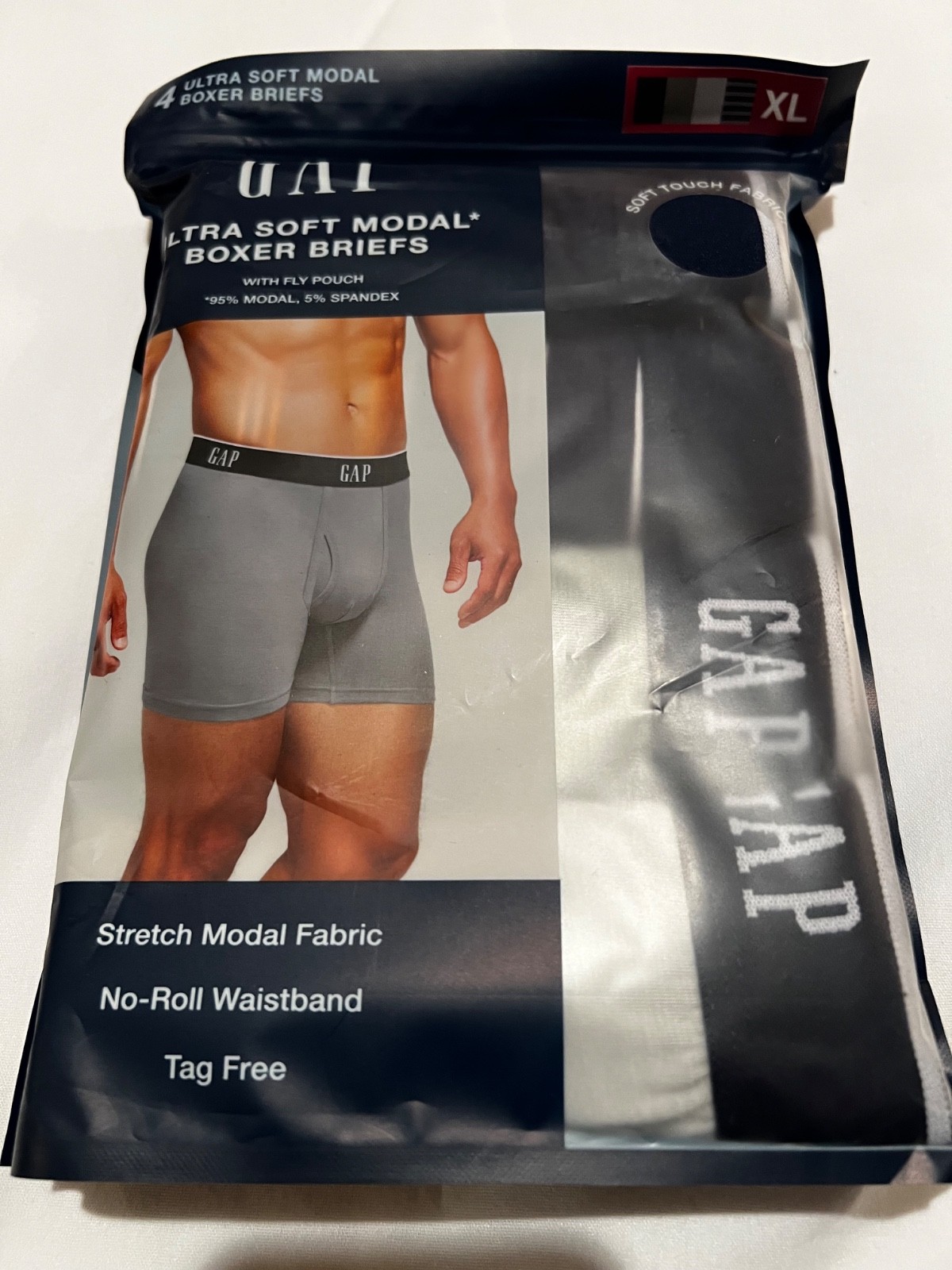 Gap Ultra Soft Modal Grey XXL 4 Pack Boxer Brief