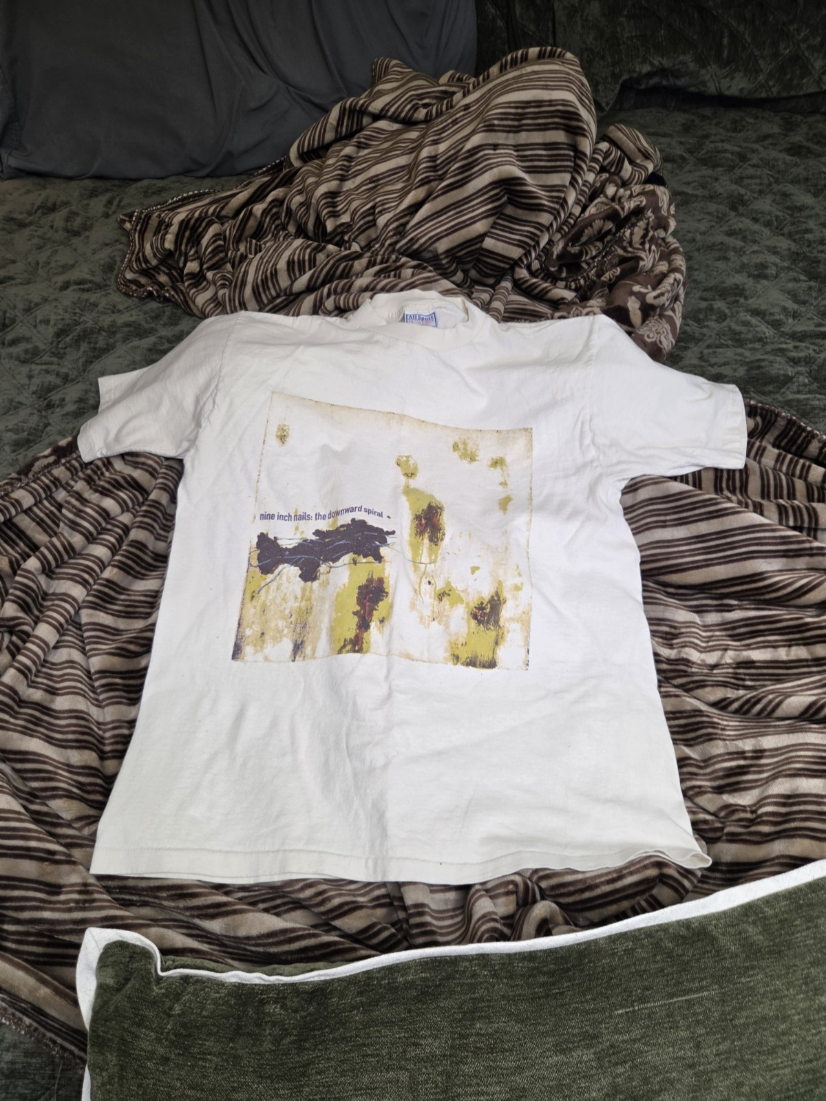 RARE Vintage Nine Inch Nails Downward Spirl Album Cover Shirt Medium