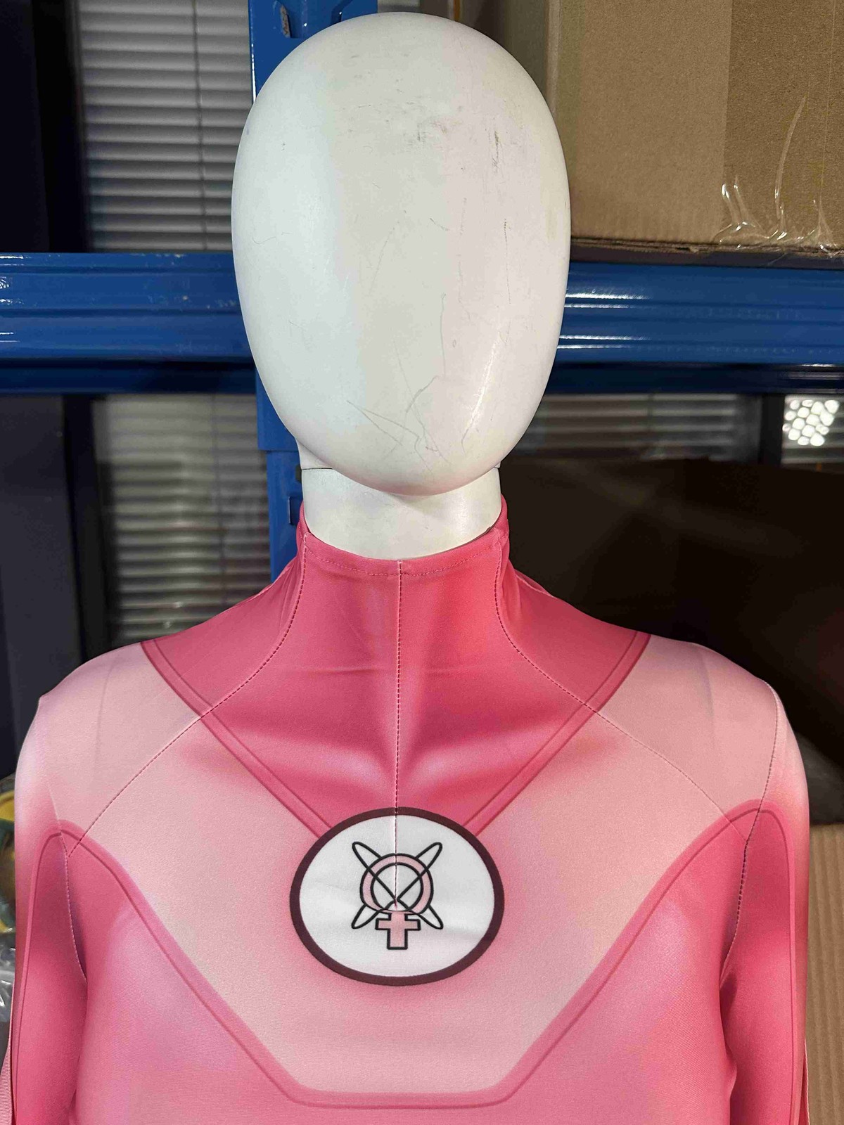 Invincible Atom Eve Cosplay Costume Pink Jumpsuit Superhero Outfit Women Suit