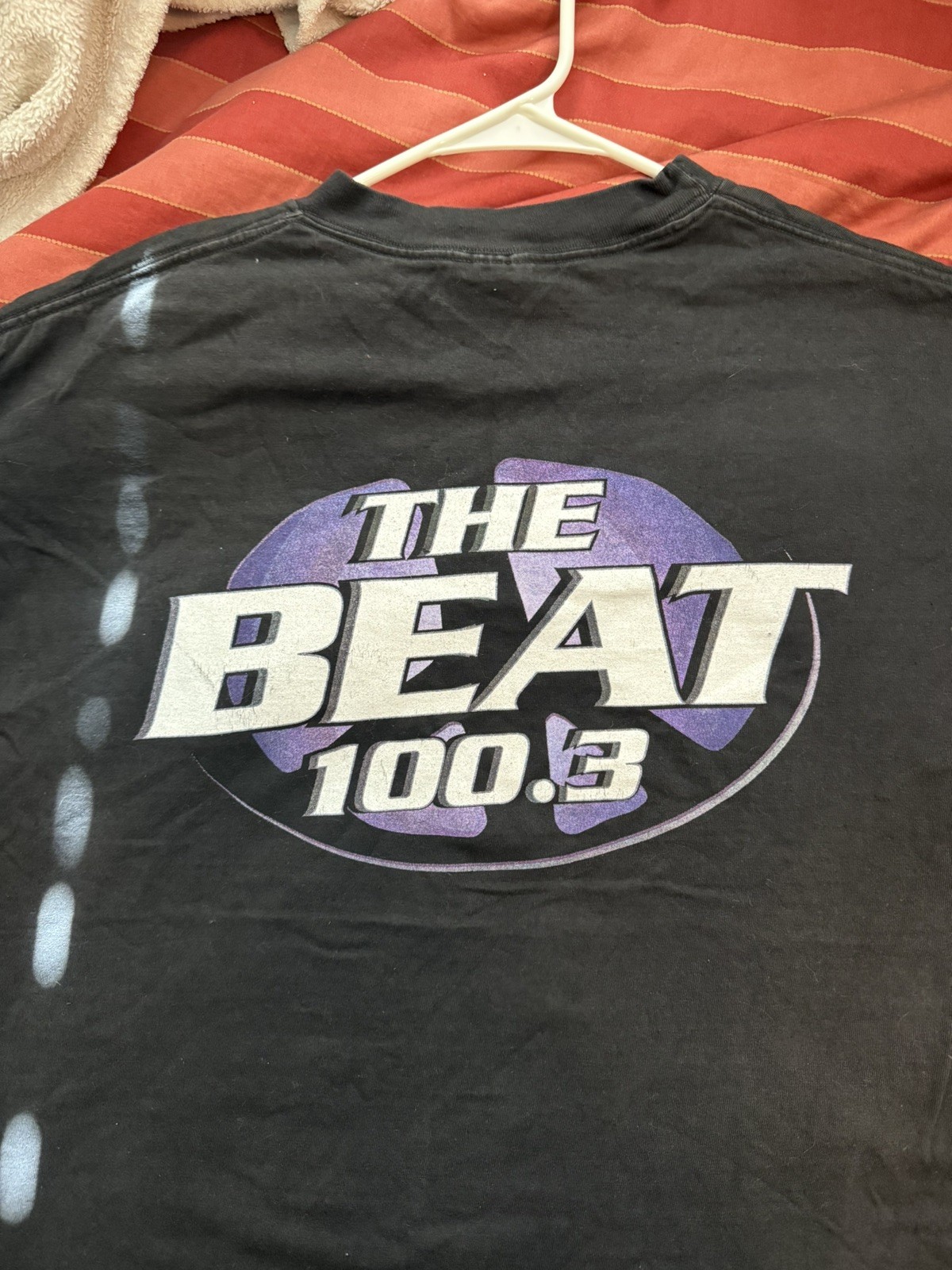 Vintage 90s KKBT 100.3 The Beat FM Radio Shirt XL Los Angeles