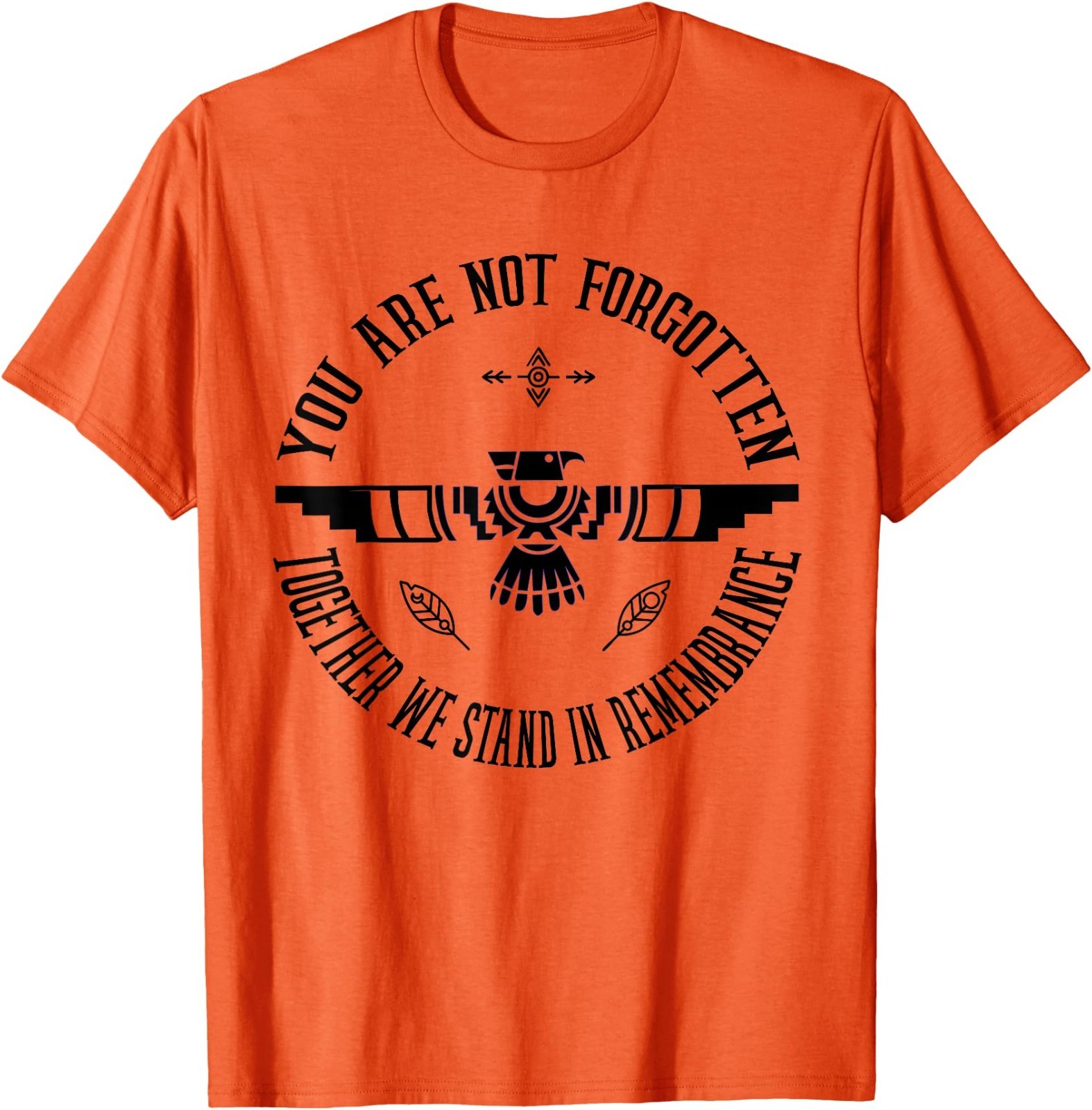 Orange Unity Day Every Child Native American Matters Eagle Unisex Cotton Tshirt