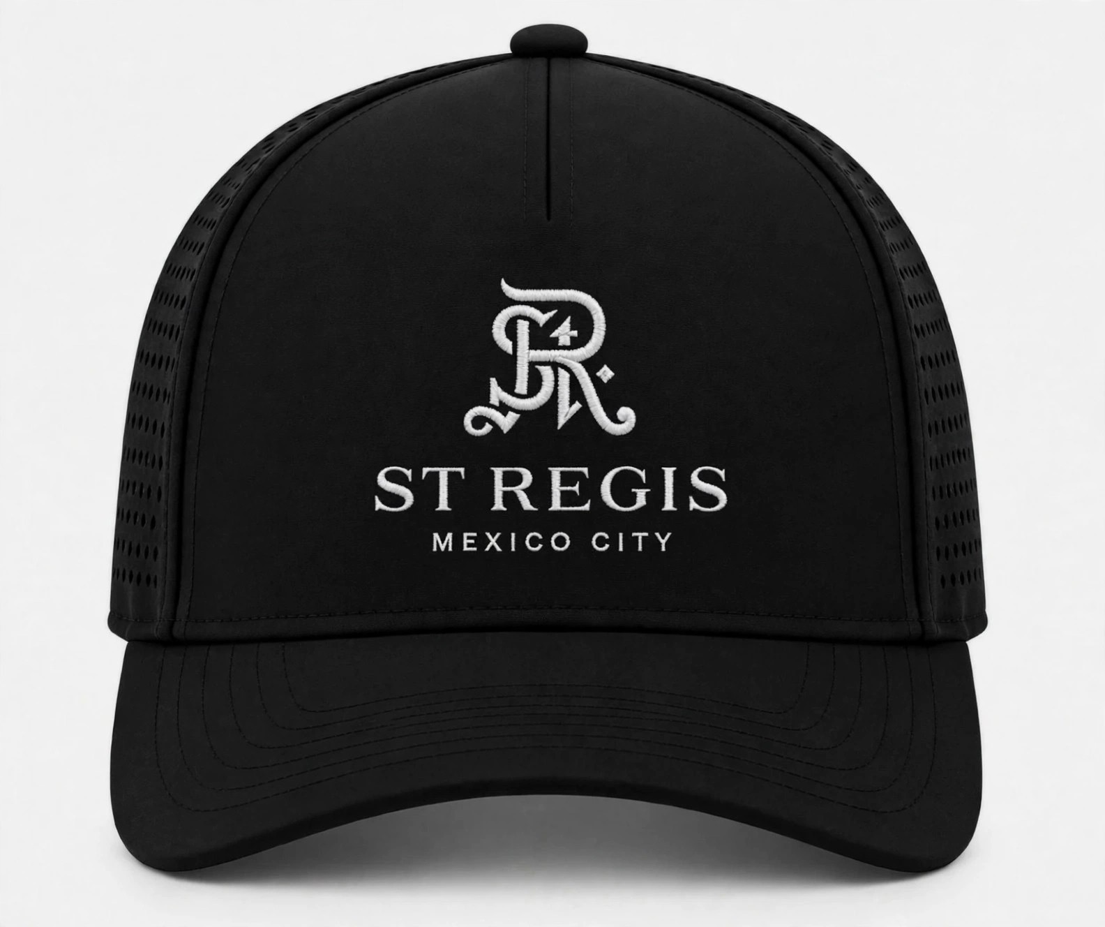 St. Regis Mexico City Black Waterproof Performance Hat Dry Fit Embroidered
