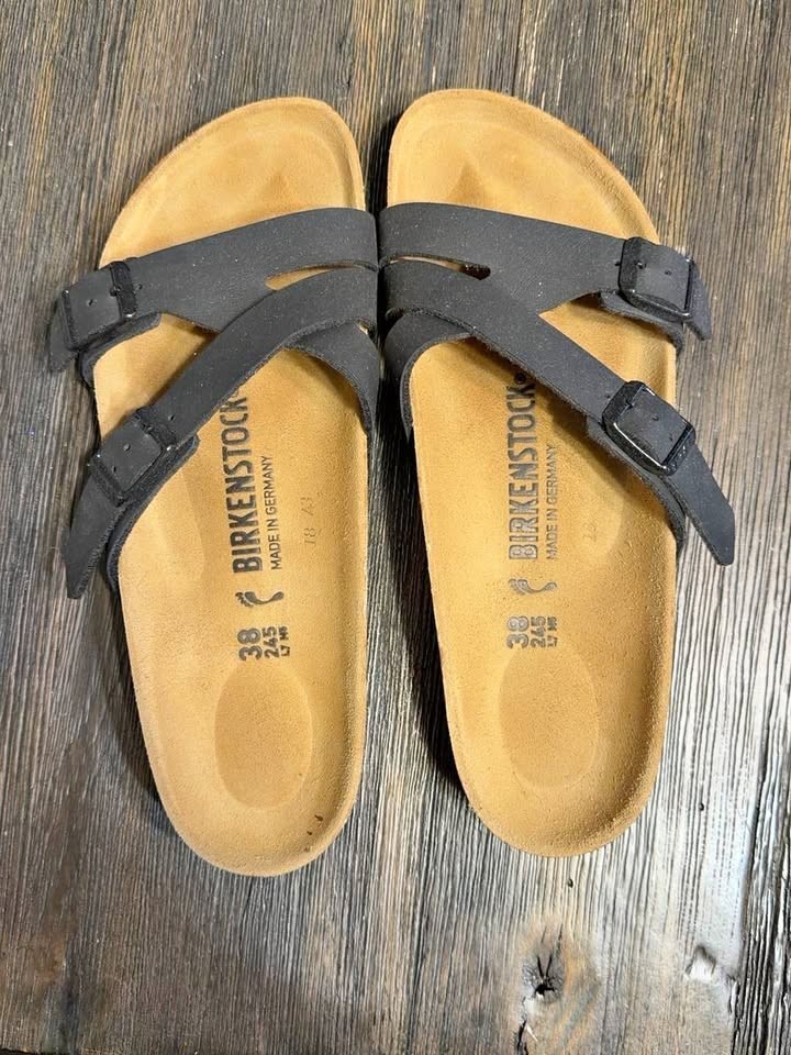 Birkenstock Mayari Black Sandals – Women’s Size EU 38 / US Women’s 7-7.5