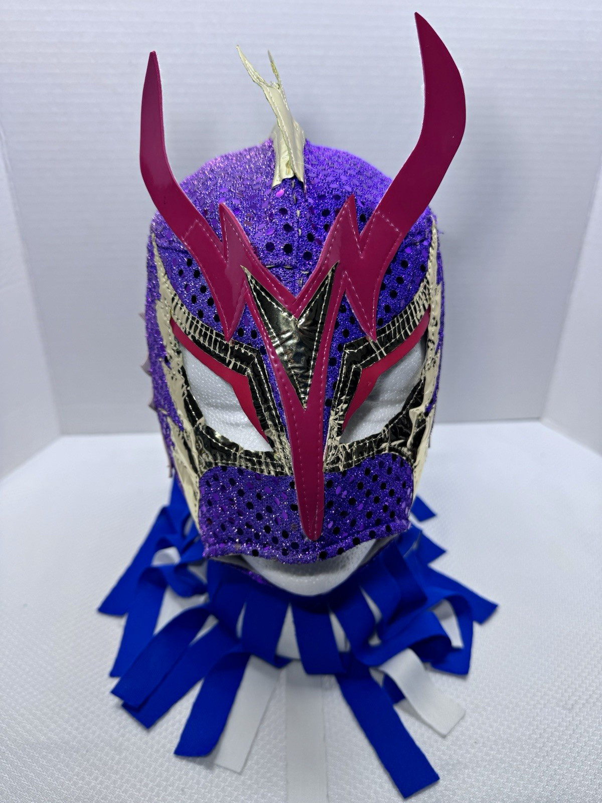 Lucha Libre - Wrestling Full Face Fabric Mask, Adjustable One Size,, Lot of 4 