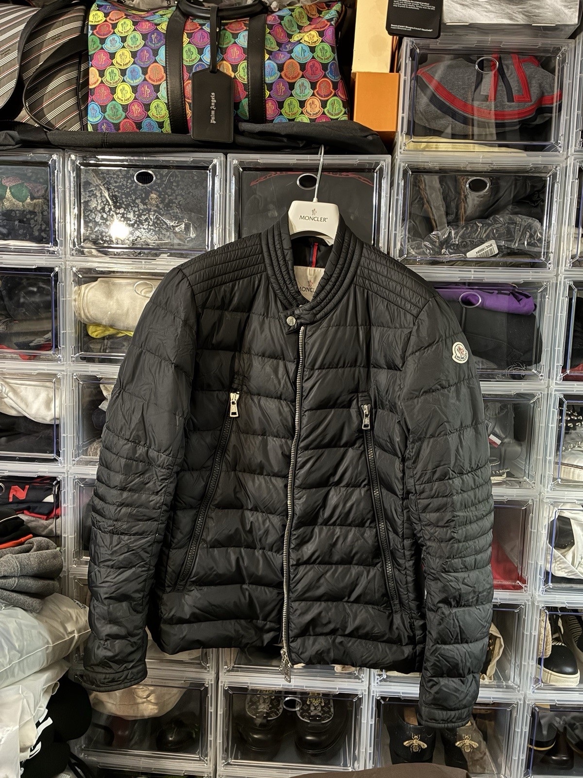 Rare Moncler Amiot Giubbotto Black Jacket - Size 4 X-Large - $2095