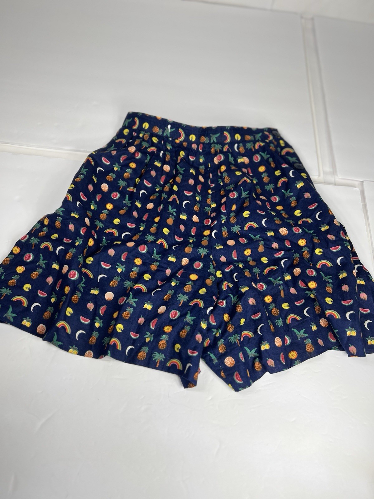 Vintage 80s fruit print shorts 4 High Waisted Mom 90s