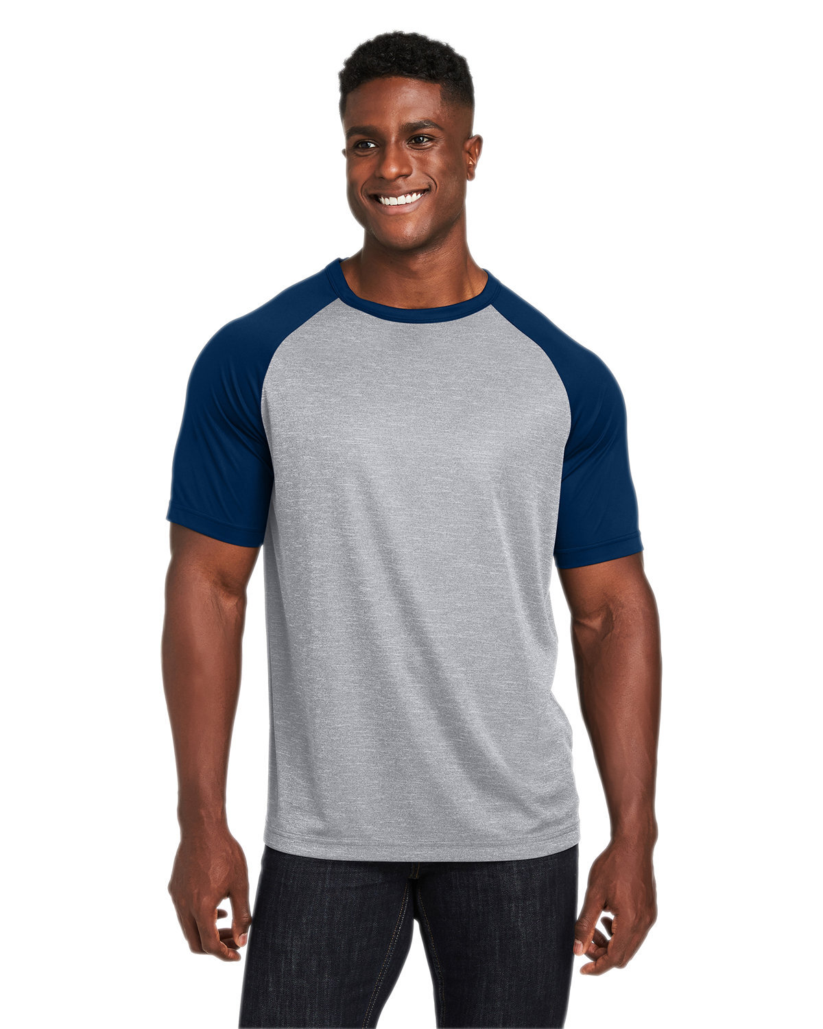 Team 365 Unisex Zone Colorblock Raglan T-Shirt - TT62