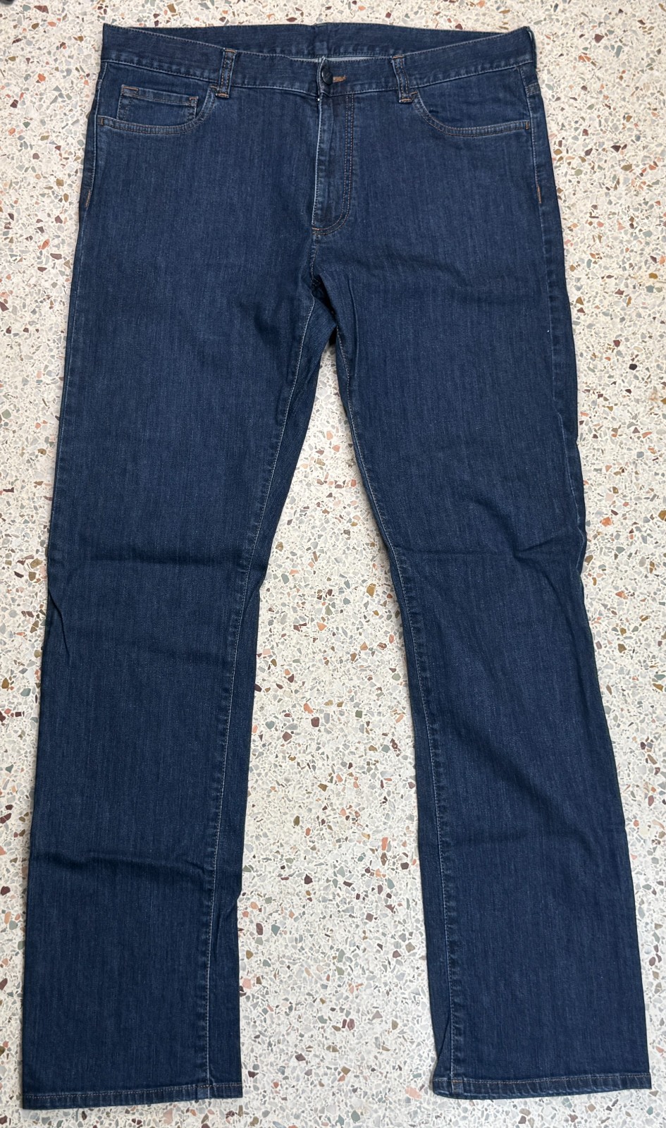 Canali Men\'s Blue 5 Pocket Made In Italy Straight Leg Denim Jeans Size 54