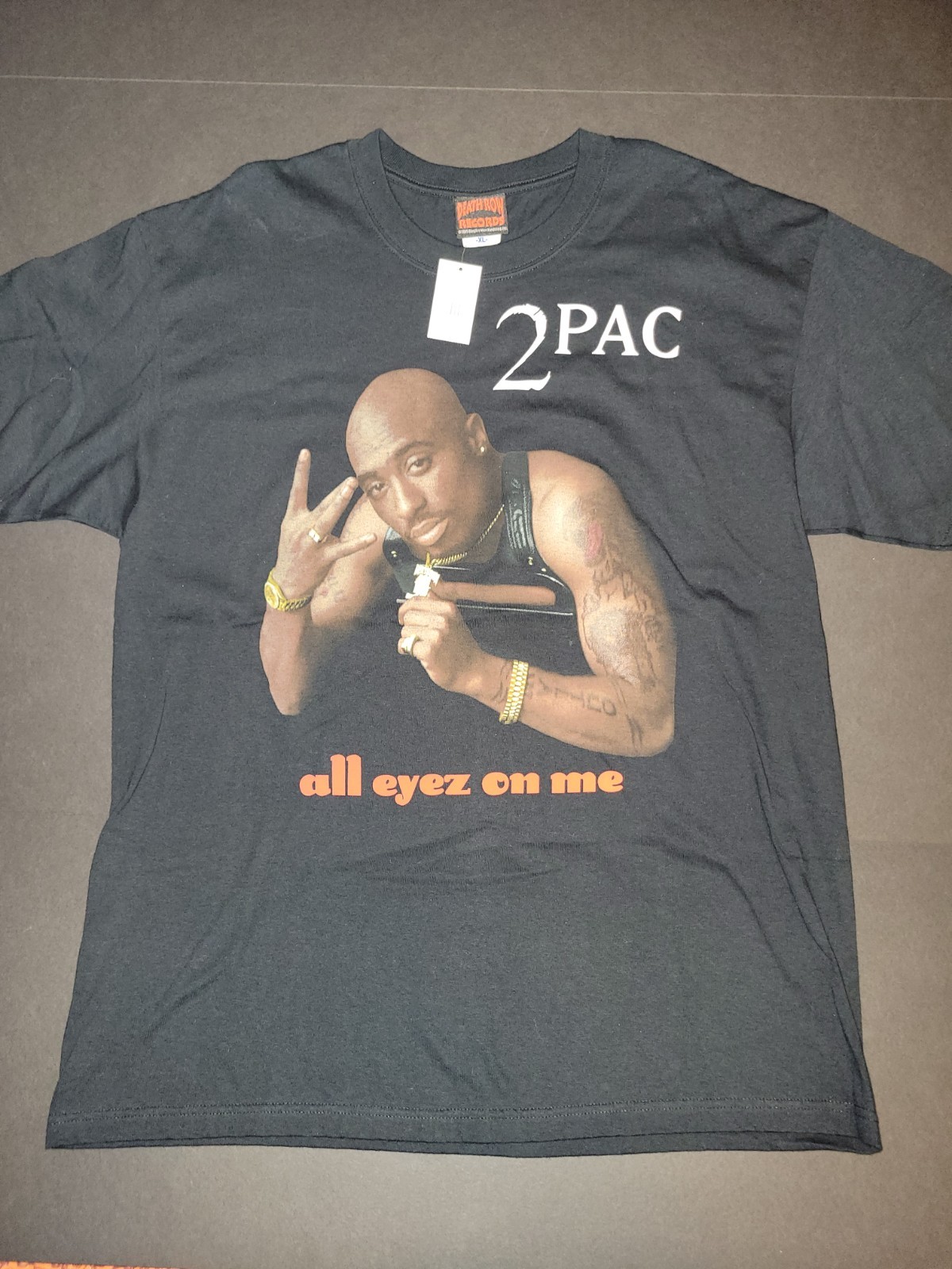 2pac All Eyez On Me T Shirt Size XL Vintage Y2K Tupac Death Row Rare Tee NWT