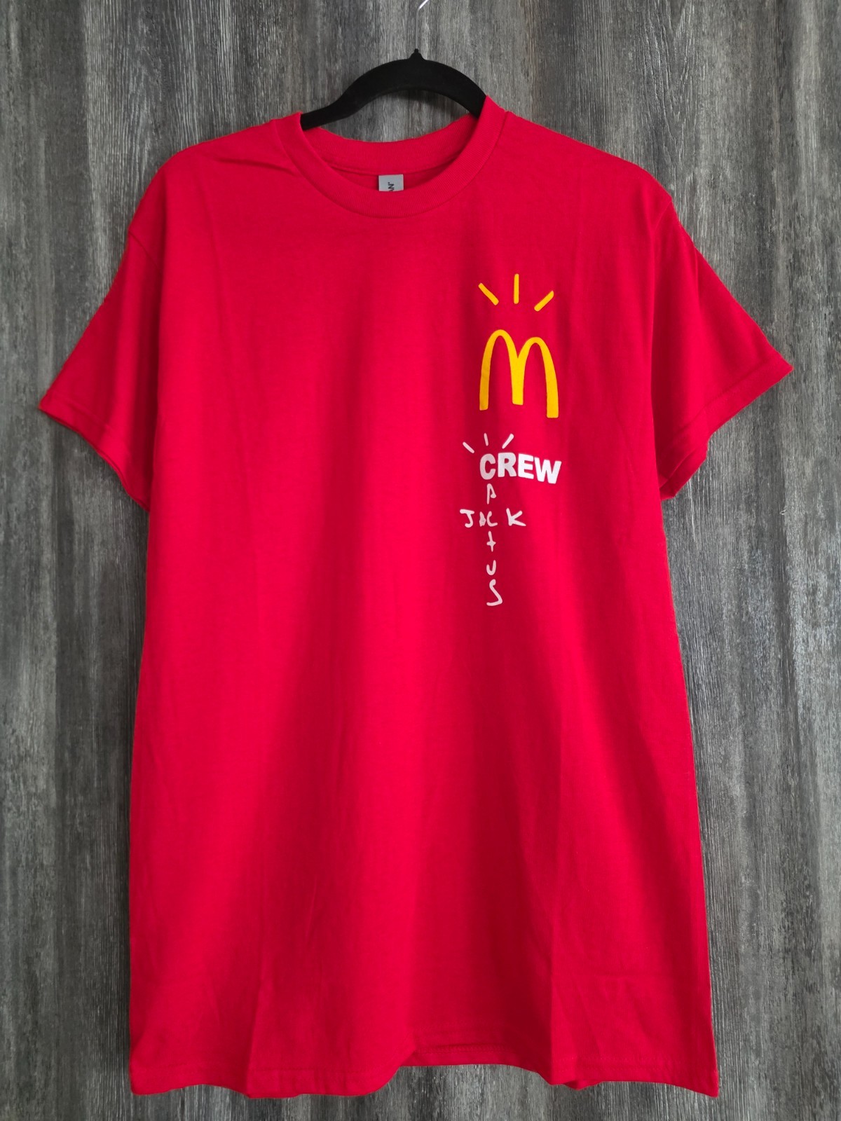 NEW Travis Scott Cactus Jack Crew McDonald\'s T-Shirt Medium Unisex